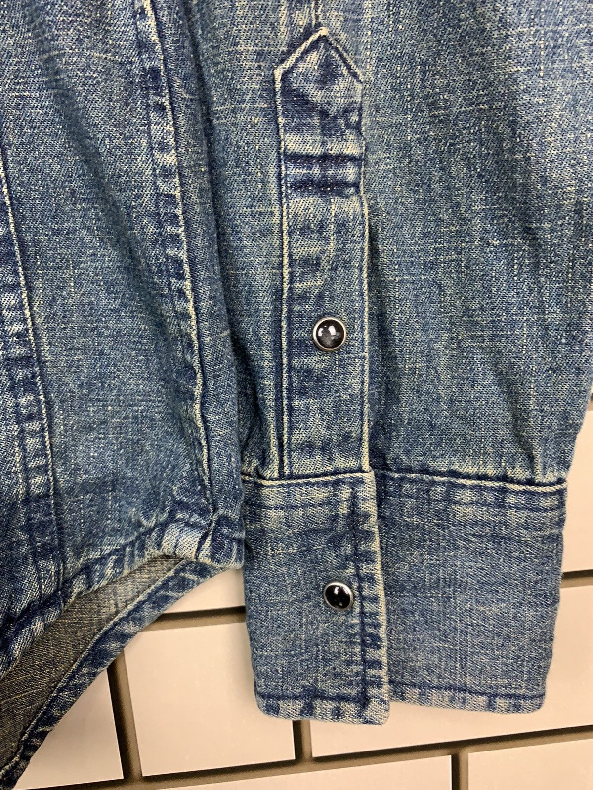 Japanese Brand × Vintage Vintage Japanese Brand Western Denim Button Ups Shirts Size US L / EU 52-54 / 3 - 6 Thumbnail