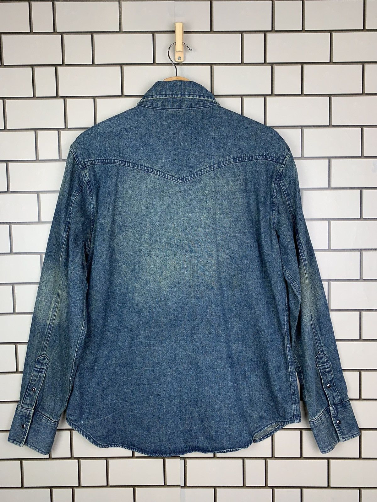 Japanese Brand × Vintage Vintage Japanese Brand Western Denim Button Ups Shirts Size US L / EU 52-54 / 3 - 7 Thumbnail