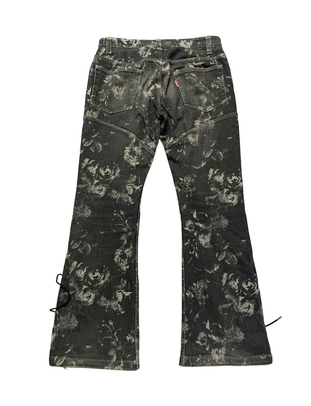 Hysteric Glamour Flare Tornado Mart Washed Denim Flower Creepers Bootcut Size US 31 - 2 Thumbnail