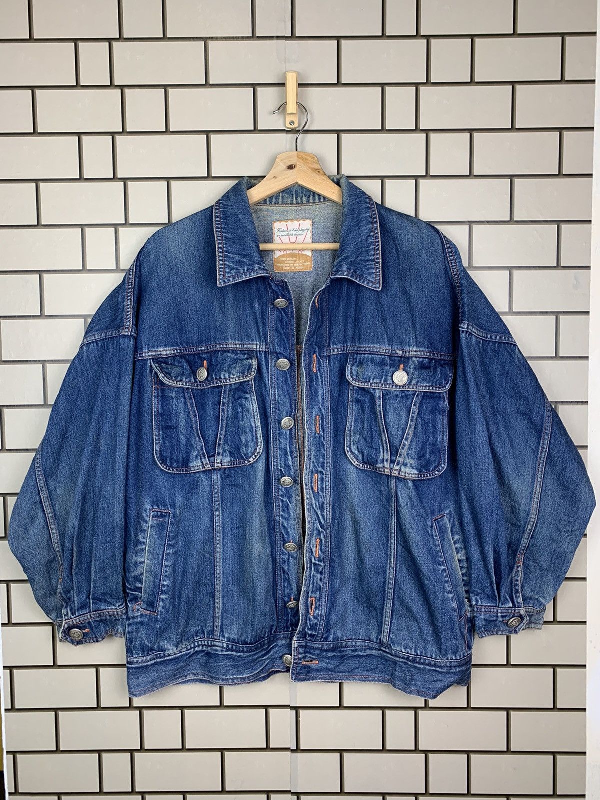 Vintage Vintage Japanese Brand Dream Town Denim Jacket Size US M / EU 48-50 / 2 - 2 Thumbnail