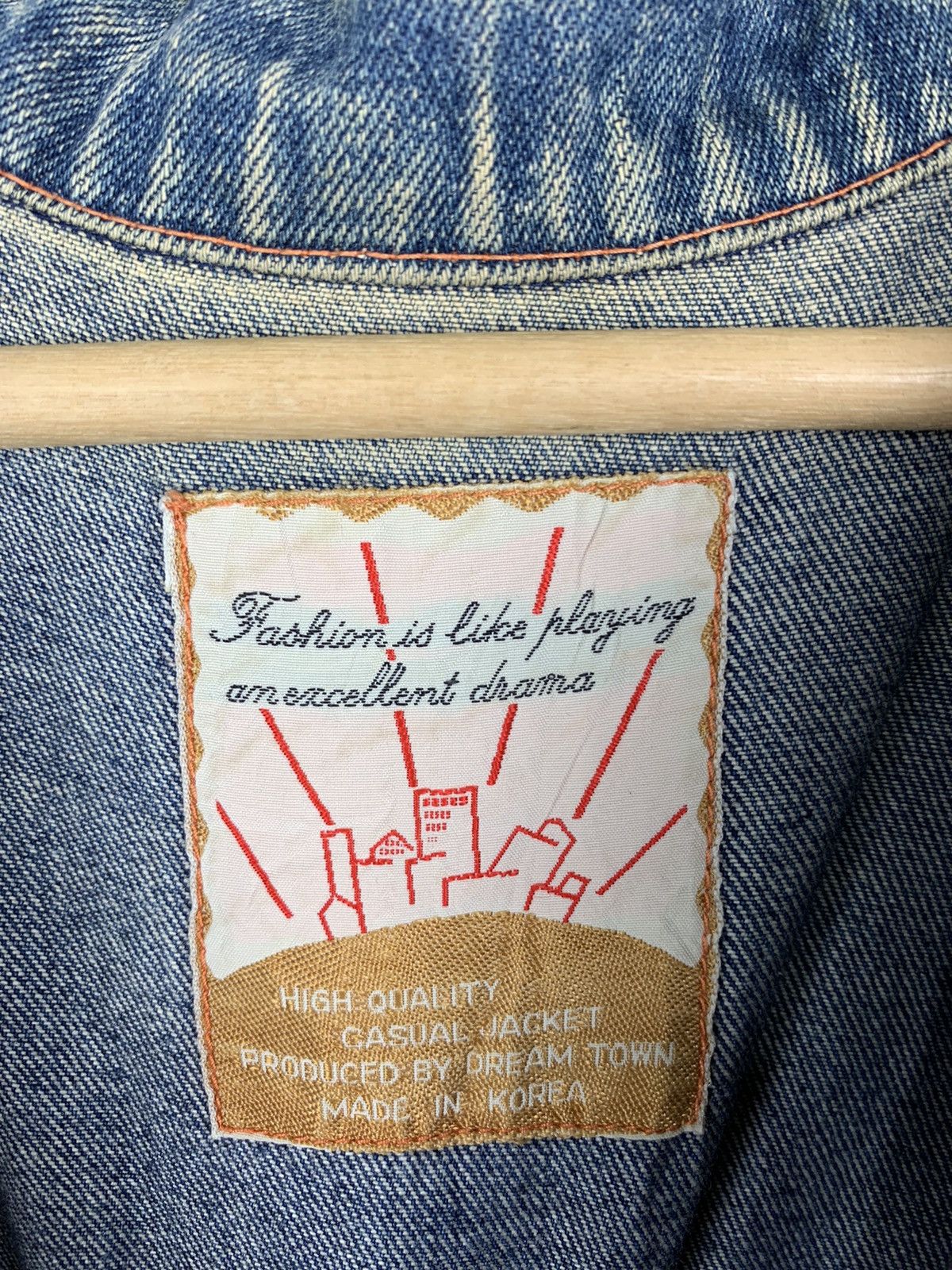 Vintage Vintage Japanese Brand Dream Town Denim Jacket Size US M / EU 48-50 / 2 - 17 Thumbnail