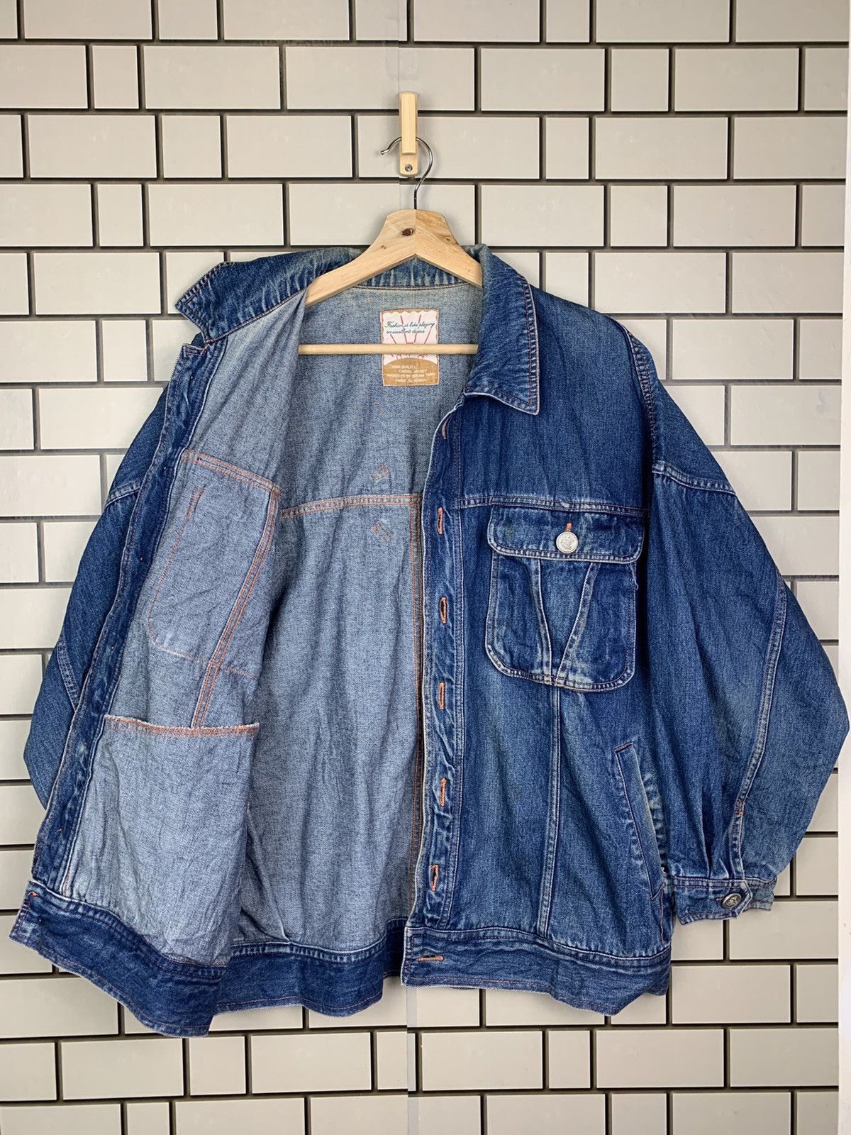 Vintage Vintage Japanese Brand Dream Town Denim Jacket Size US M / EU 48-50 / 2 - 3 Thumbnail