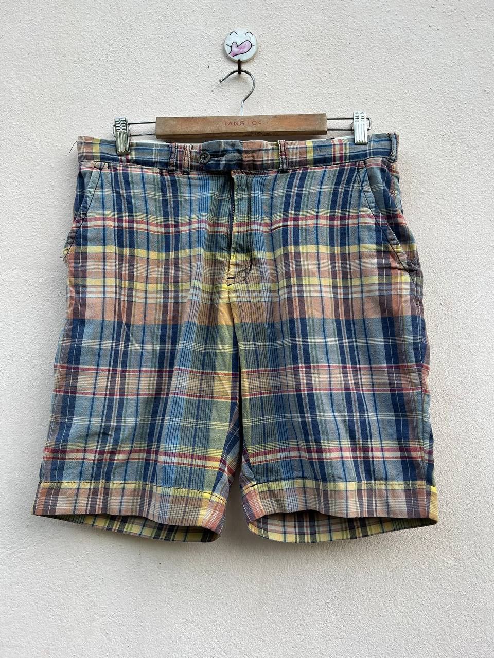 Polo Ralph Lauren Vtg Polo Ralph Lauren Buckle Back Pleated Multicolor Pants Size US 31 - 2 Thumbnail