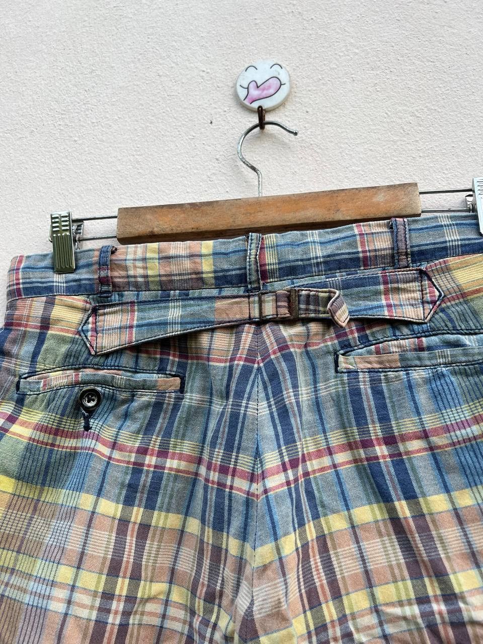 Polo Ralph Lauren Vtg Polo Ralph Lauren Buckle Back Pleated Multicolor Pants Size US 31 - 4 Thumbnail