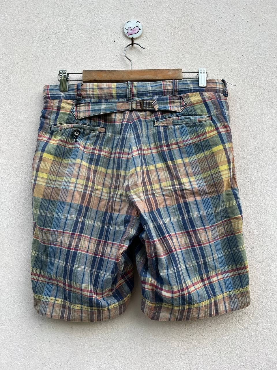 Polo Ralph Lauren Vtg Polo Ralph Lauren Buckle Back Pleated Multicolor Pants Size US 31 - 1 Thumbnail