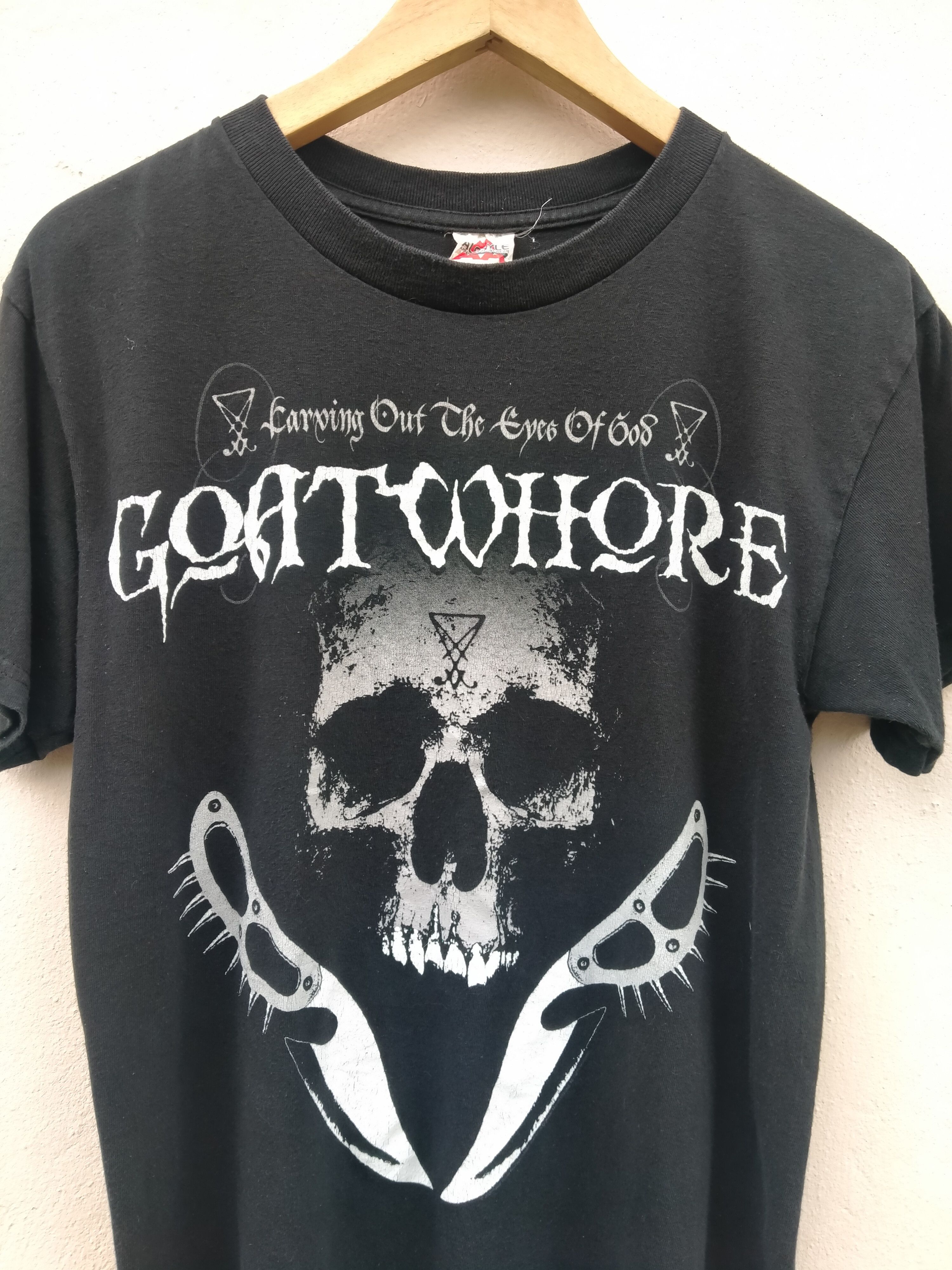 Band Tees Vtg GoatWhore Carving Out the Eyes of God Extreme Metal Band Size US S / EU 44-46 / 1 - 3 Thumbnail