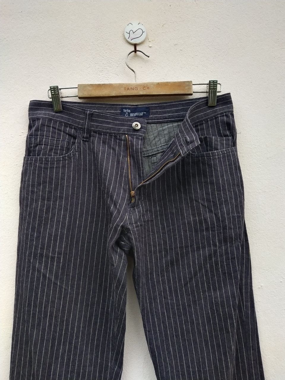 Japanese Brand Japanese Brand Tees & Hiro Stripe Casual Trouser Pants Size US 31 - 1 Thumbnail