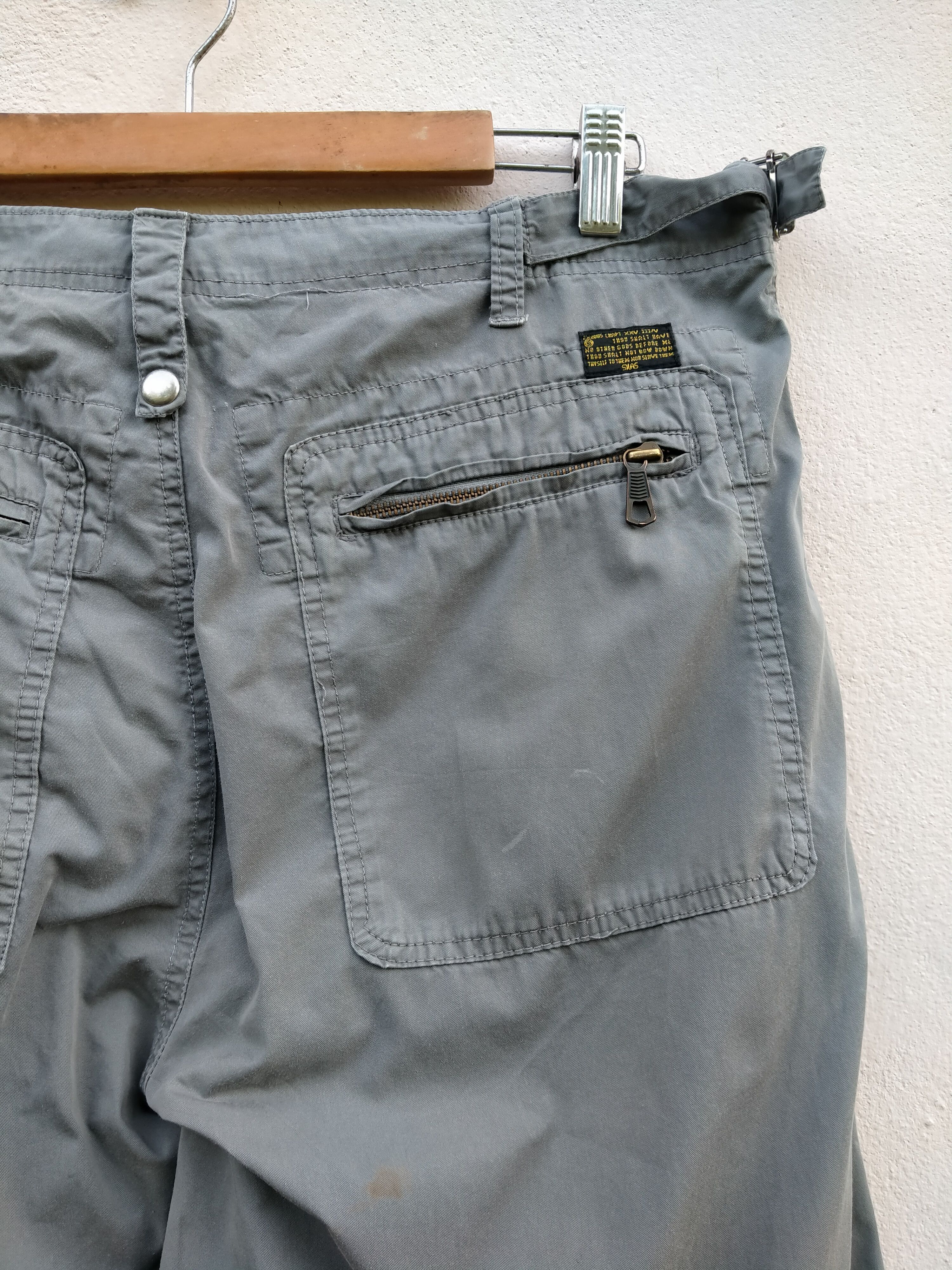 Silas Japanese Brand Silas Nylon Adjustable Waist Trouser Pant Size US 33 - 15 Thumbnail