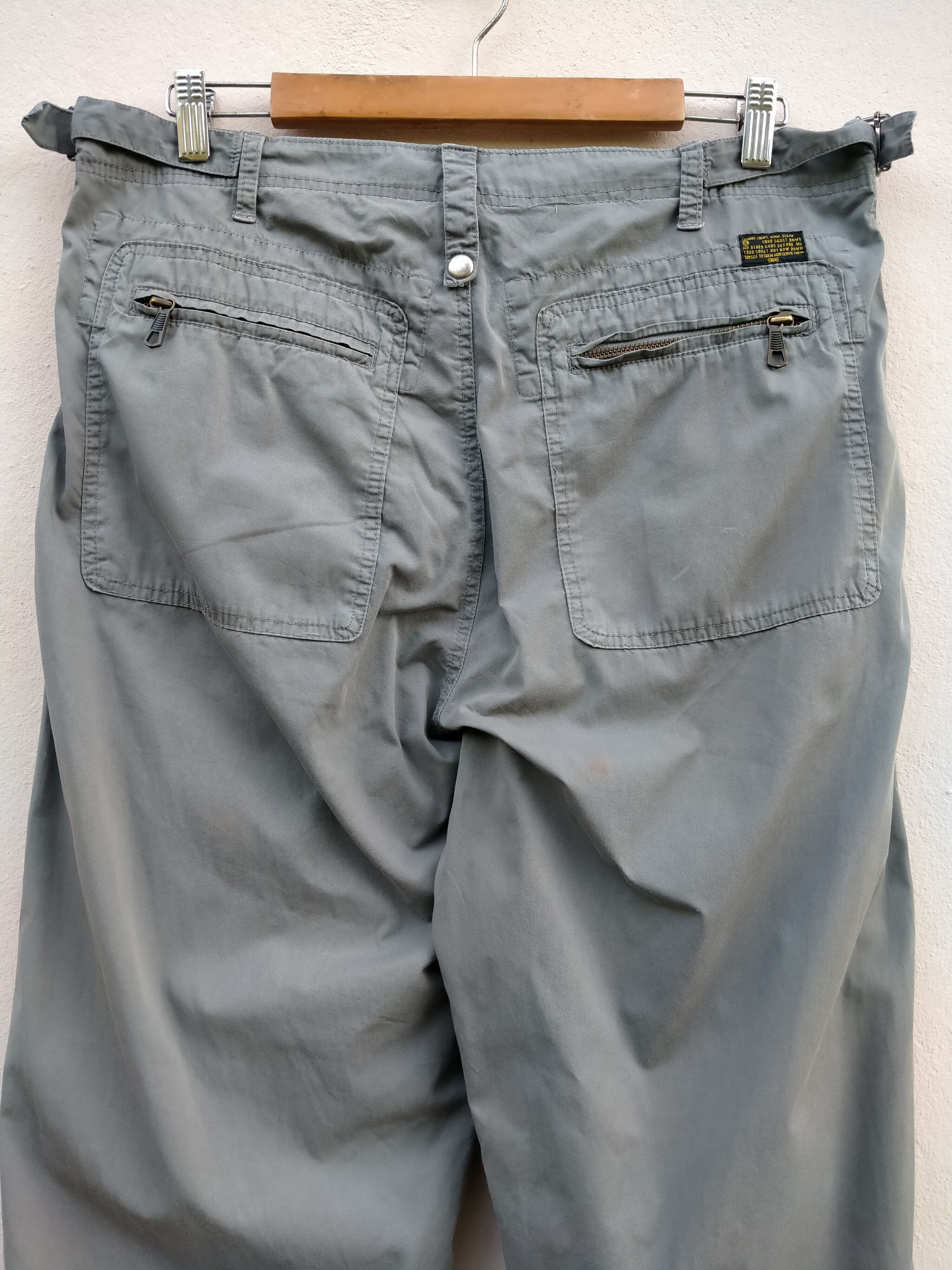 Silas Japanese Brand Silas Nylon Adjustable Waist Trouser Pant Size US 33 - 10 Thumbnail