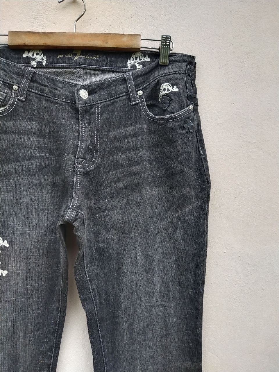 7 For All Mankind Vintage Skull Bone Printed 7 For All Mankind Denim Jeans Size US 32 / EU 48 - 9 Thumbnail