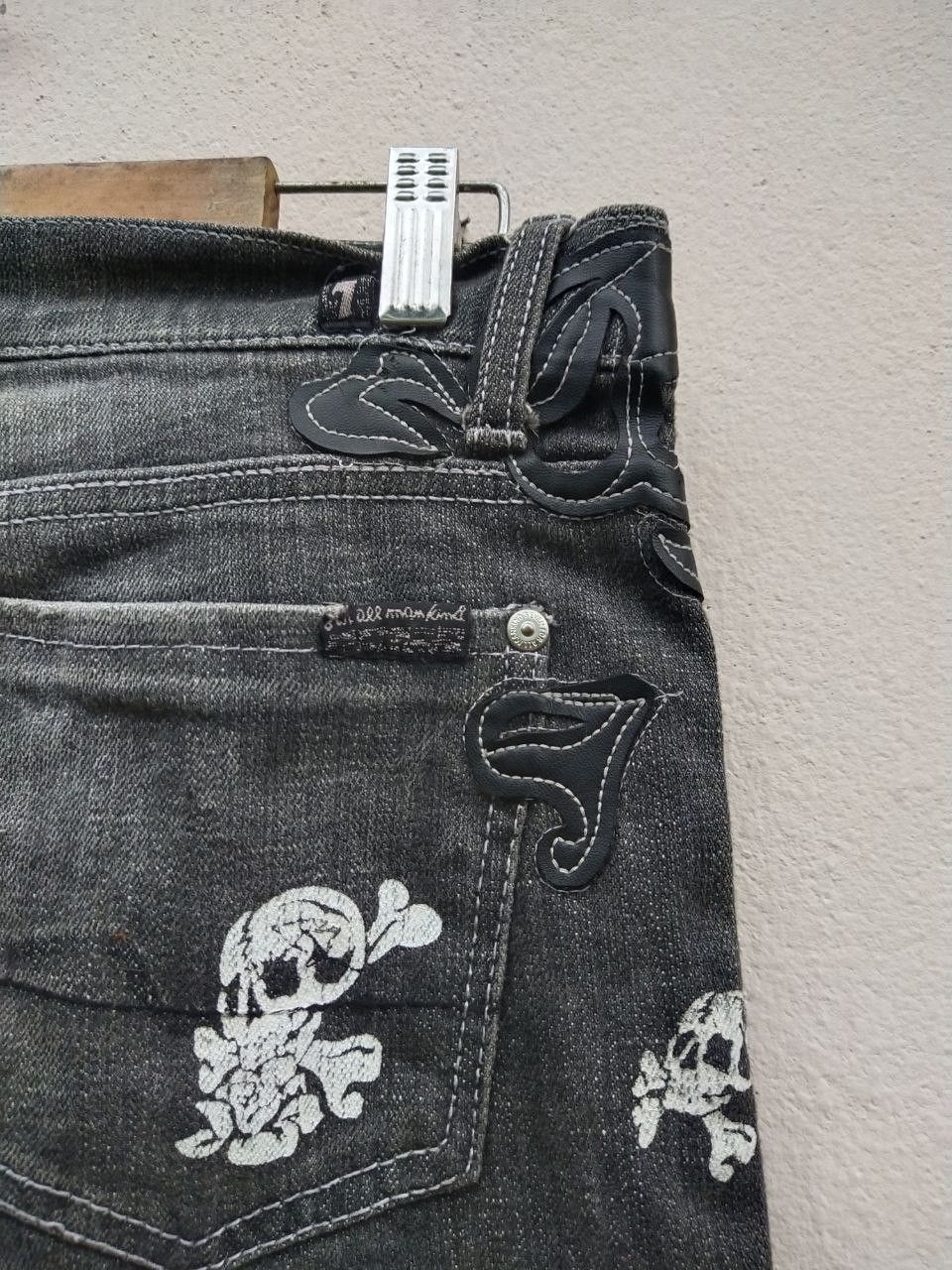 7 For All Mankind Vintage Skull Bone Printed 7 For All Mankind Denim Jeans Size US 32 / EU 48 - 17 Thumbnail