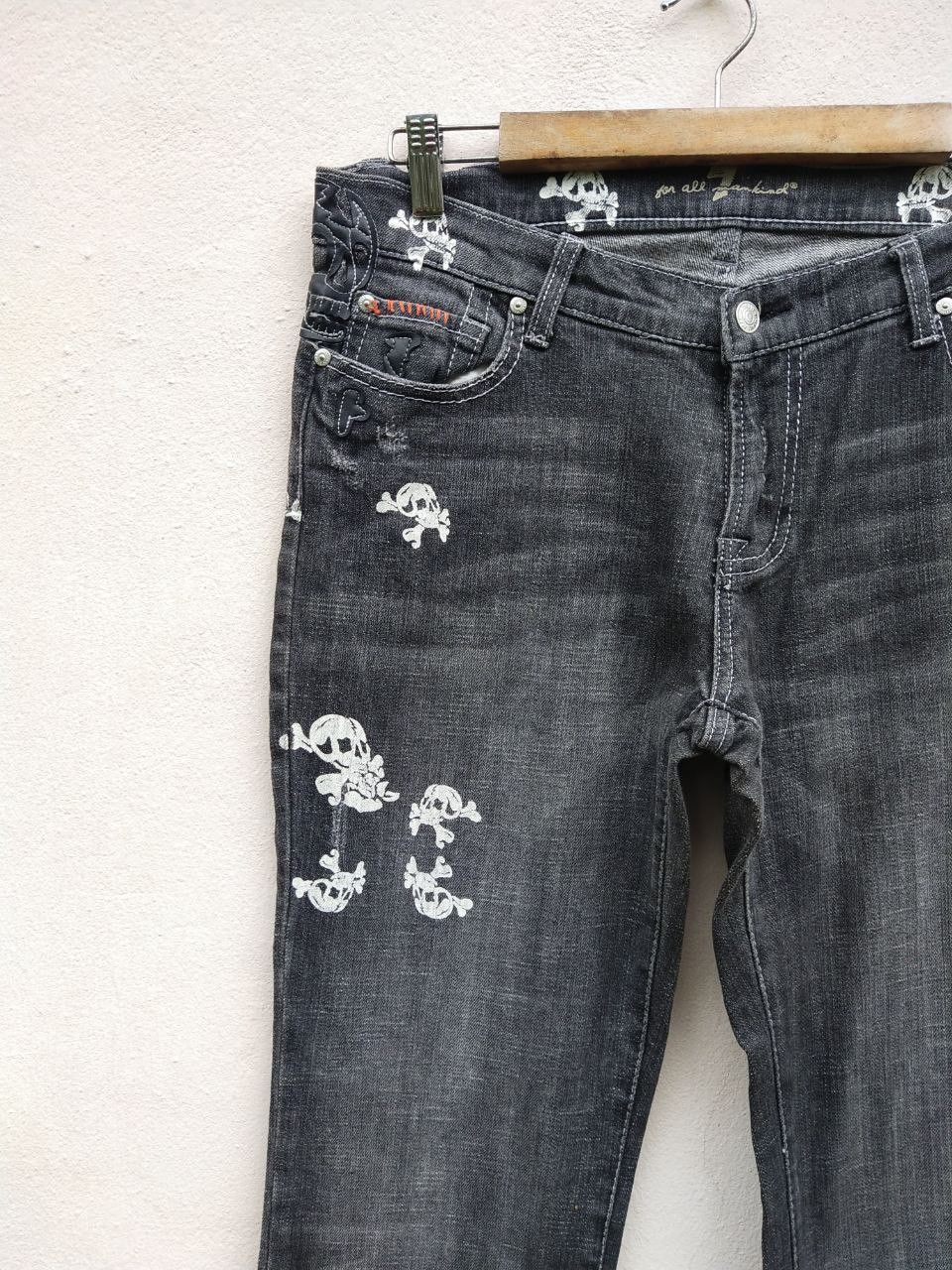 7 For All Mankind Vintage Skull Bone Printed 7 For All Mankind Denim Jeans Size US 32 / EU 48 - 5 Thumbnail