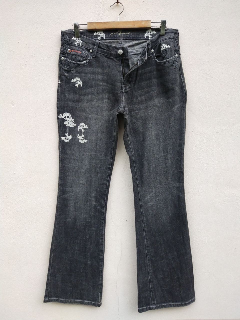 7 For All Mankind Vintage Skull Bone Printed 7 For All Mankind Denim Jeans Size US 32 / EU 48 - 2 Thumbnail