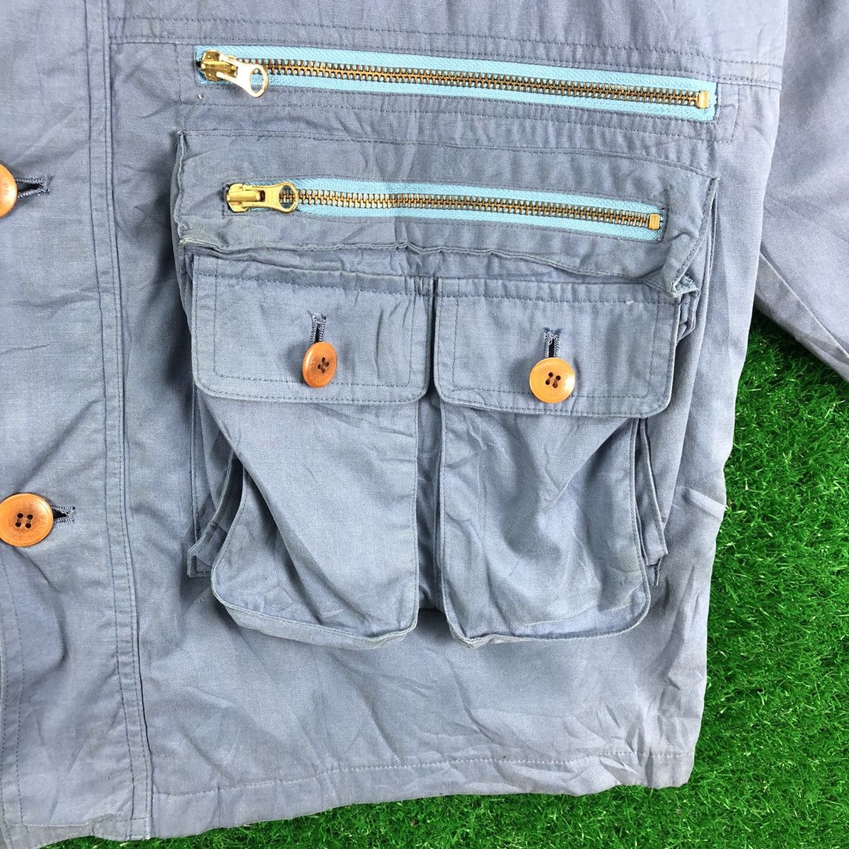 Ralph Lauren Vintage Multi Pocket Jacket Workwear Style Size US XL / EU 56 / 4 - 10 Thumbnail
