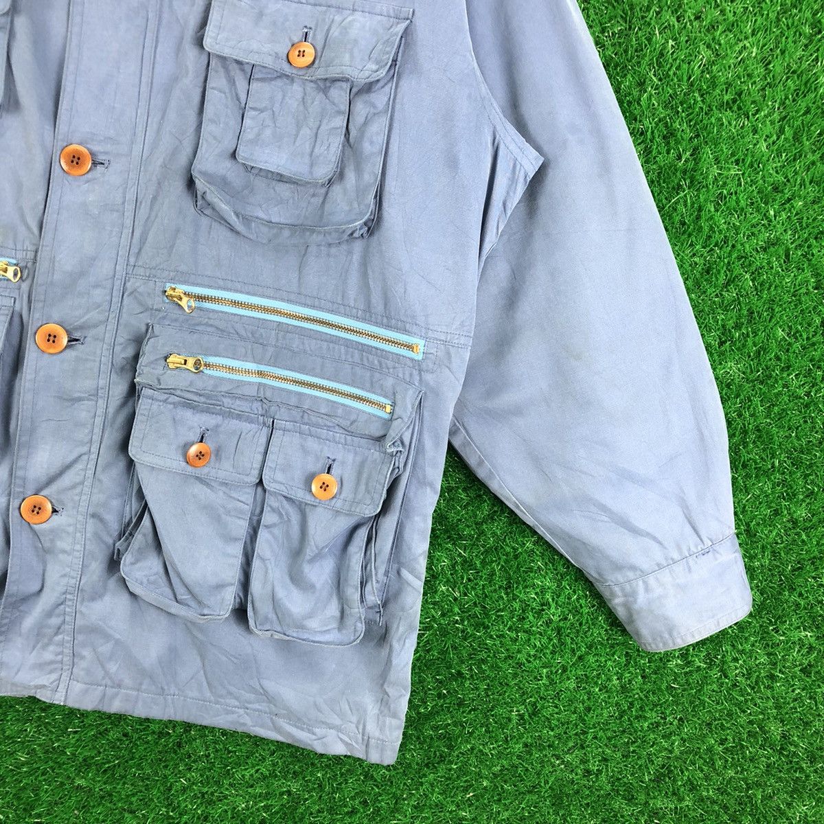 Ralph Lauren Vintage Multi Pocket Jacket Workwear Style Size US XL / EU 56 / 4 - 3 Thumbnail