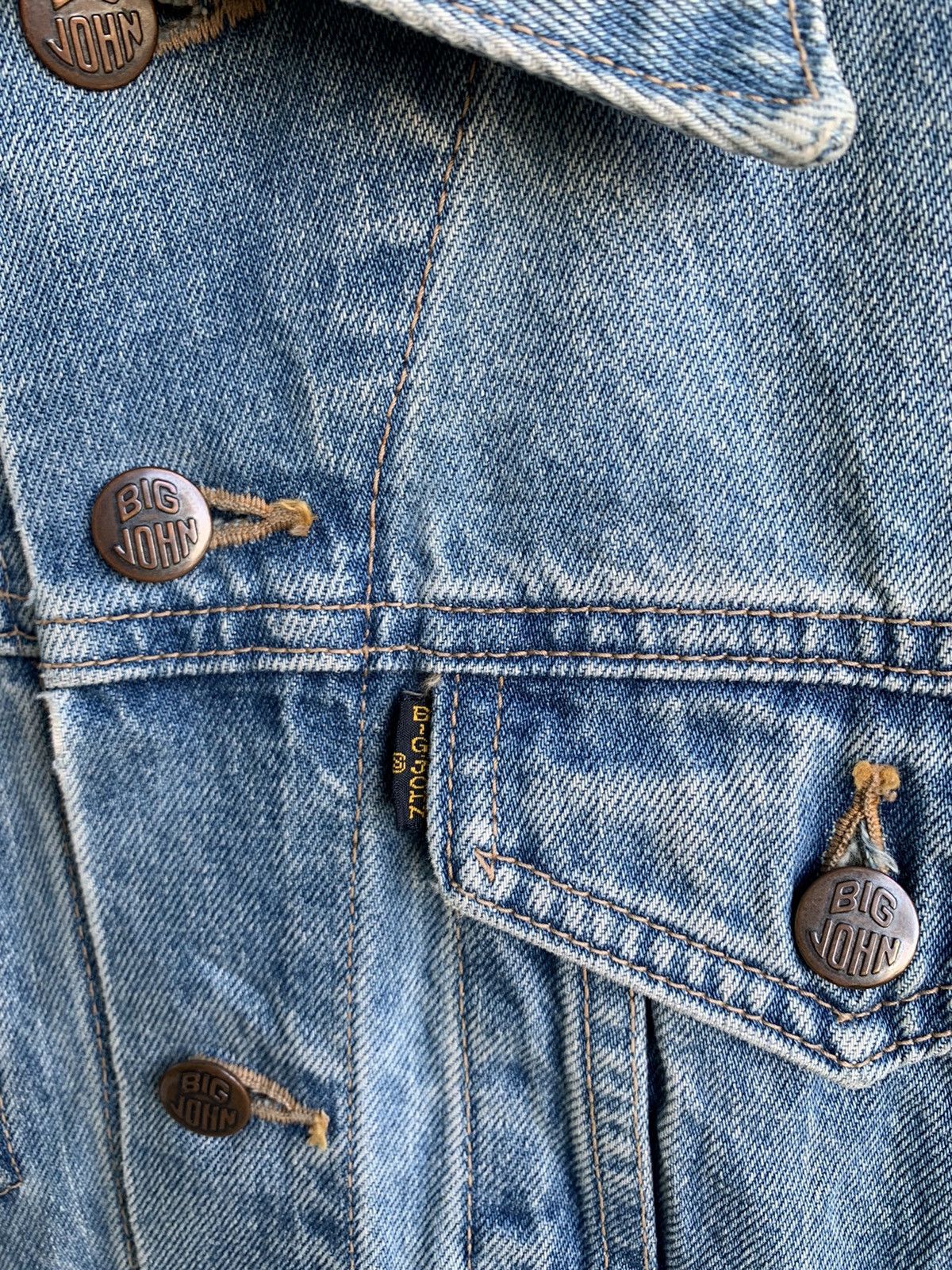 Big John × If Six Was Nine × Vintage Vintage 90s Big John Trucker Denim Jacket Size US S / EU 44-46 / 1 - 18 Thumbnail