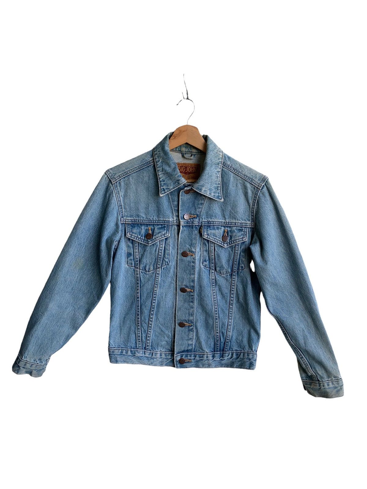 Big John × If Six Was Nine × Vintage Vintage 90s Big John Trucker Denim Jacket Size US S / EU 44-46 / 1 - 1 Thumbnail