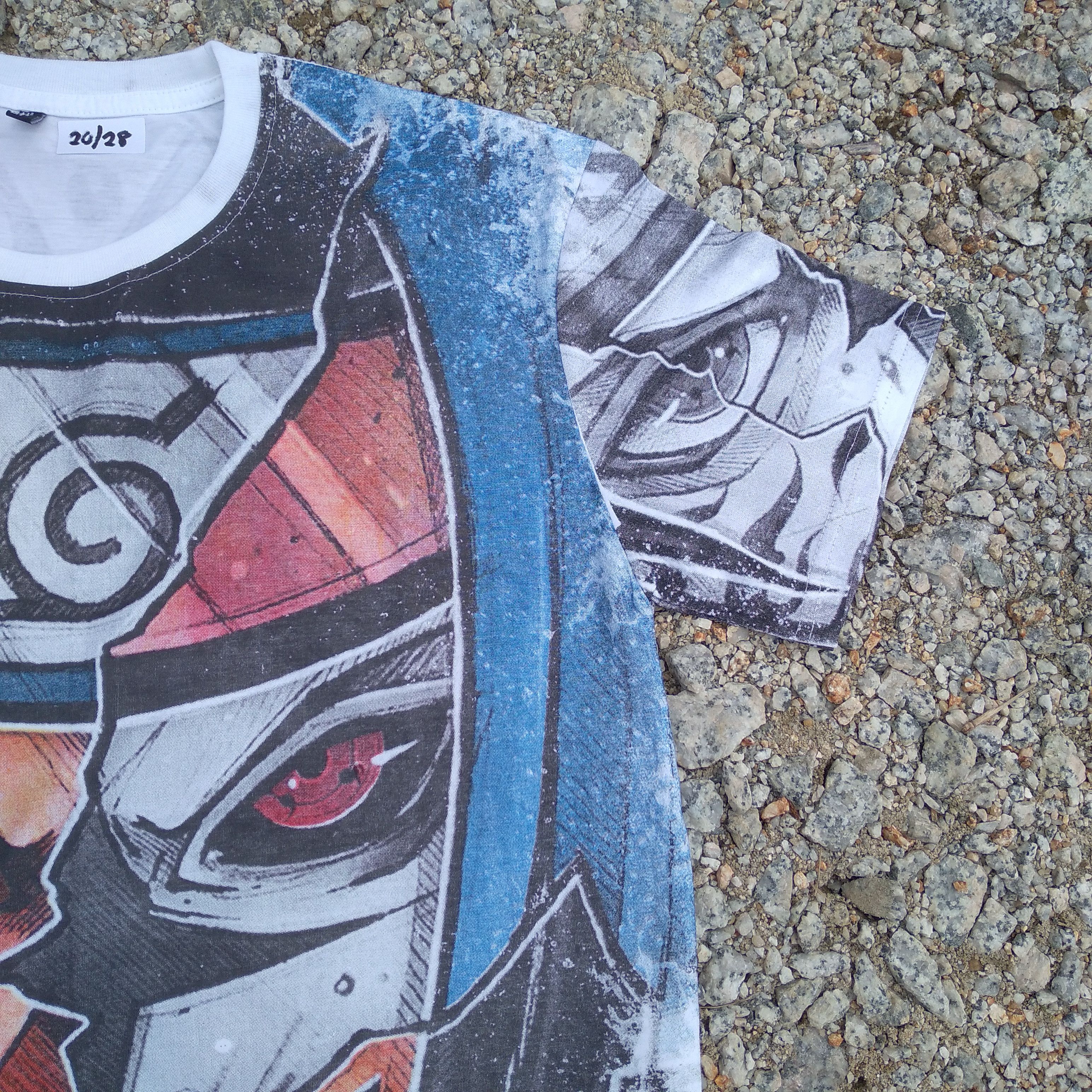 Anime 🔥Rare🔥Uchiha Sasuke Demon Mode Mega Hit Over Print Tee Size US M / EU 48-50 / 2 - 3 Thumbnail