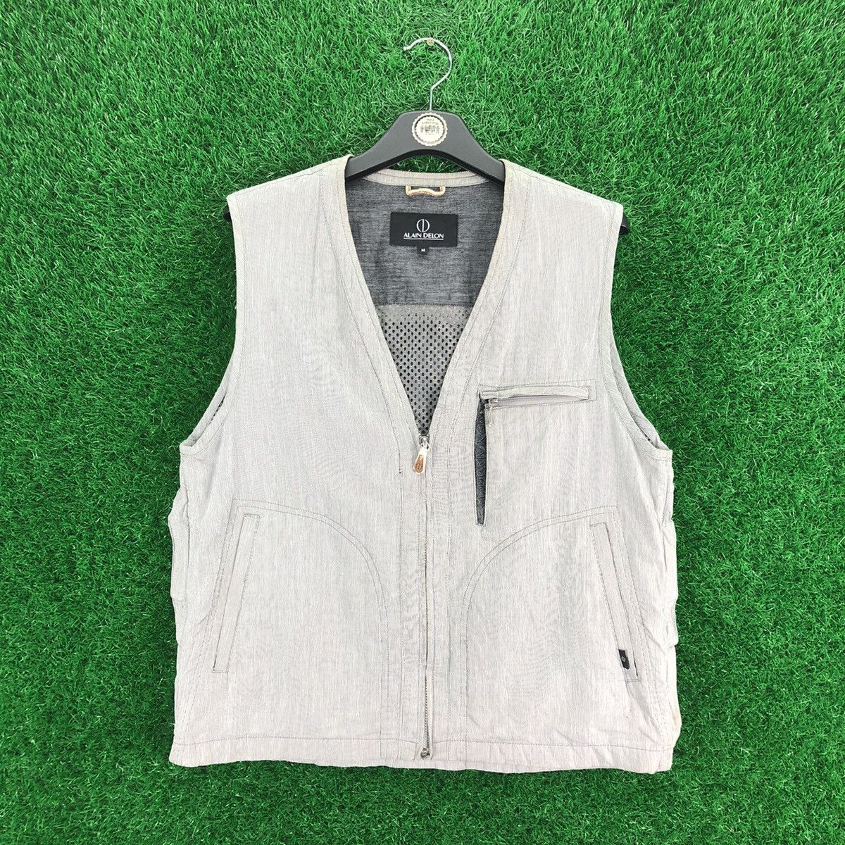 ALAIN DELON Vintage Alain Delon Zipper Vest Size US M / EU 48-50 / 2 - 1 Thumbnail