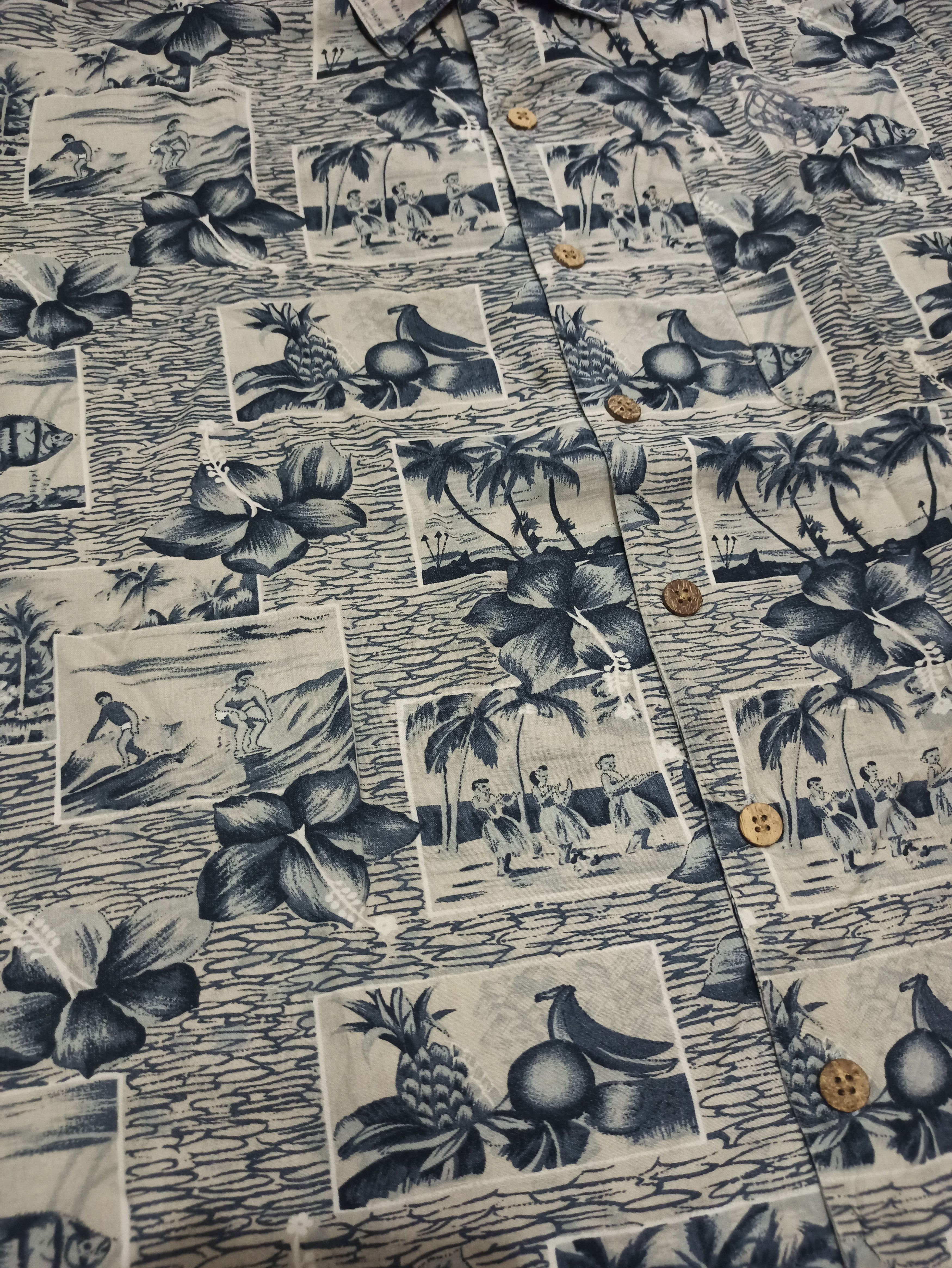 Tommy Bahama Vintage Tommy Bahama Floral Fruit Surfing Hawaiian Shirt Size US M / EU 48-50 / 2 - 5 Thumbnail