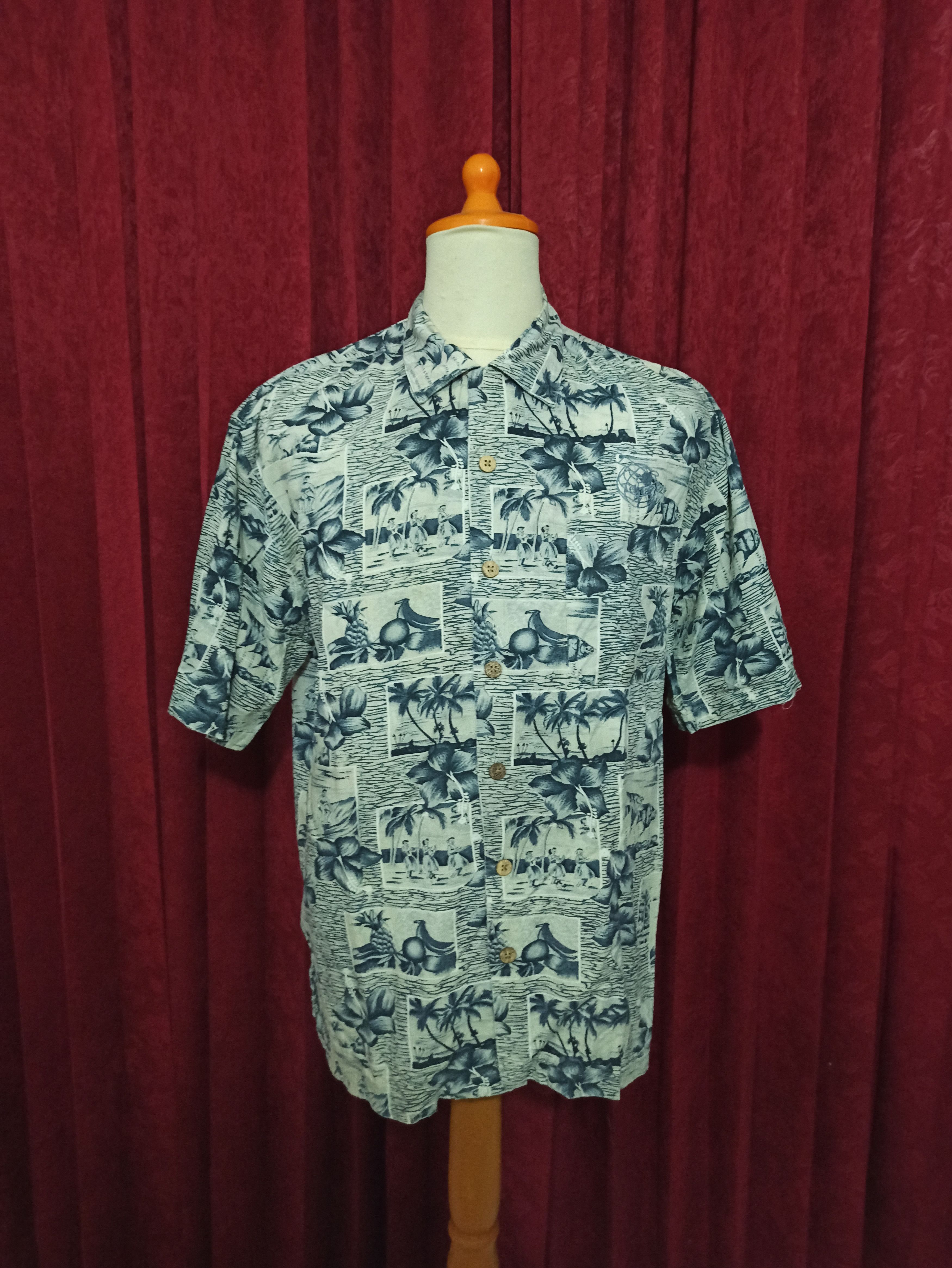 Tommy Bahama Vintage Tommy Bahama Floral Fruit Surfing Hawaiian Shirt Size US M / EU 48-50 / 2 - 3 Thumbnail