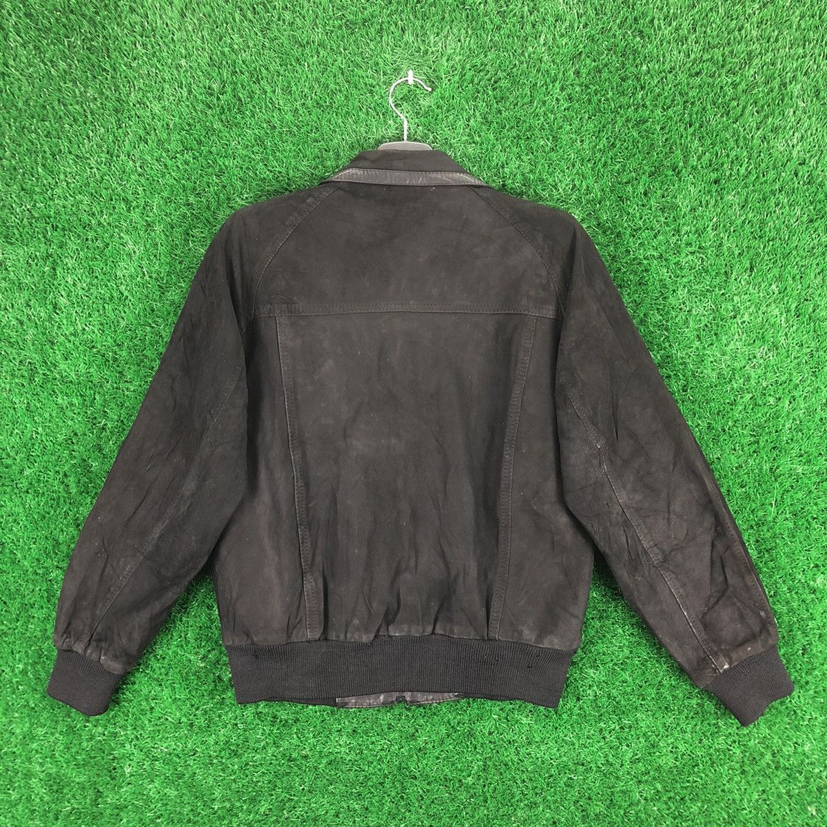 Japanese Brand Vintage 80's Suede Leather Zipper Jacket by Suede Life Size US M / EU 48-50 / 2 - 4 Thumbnail