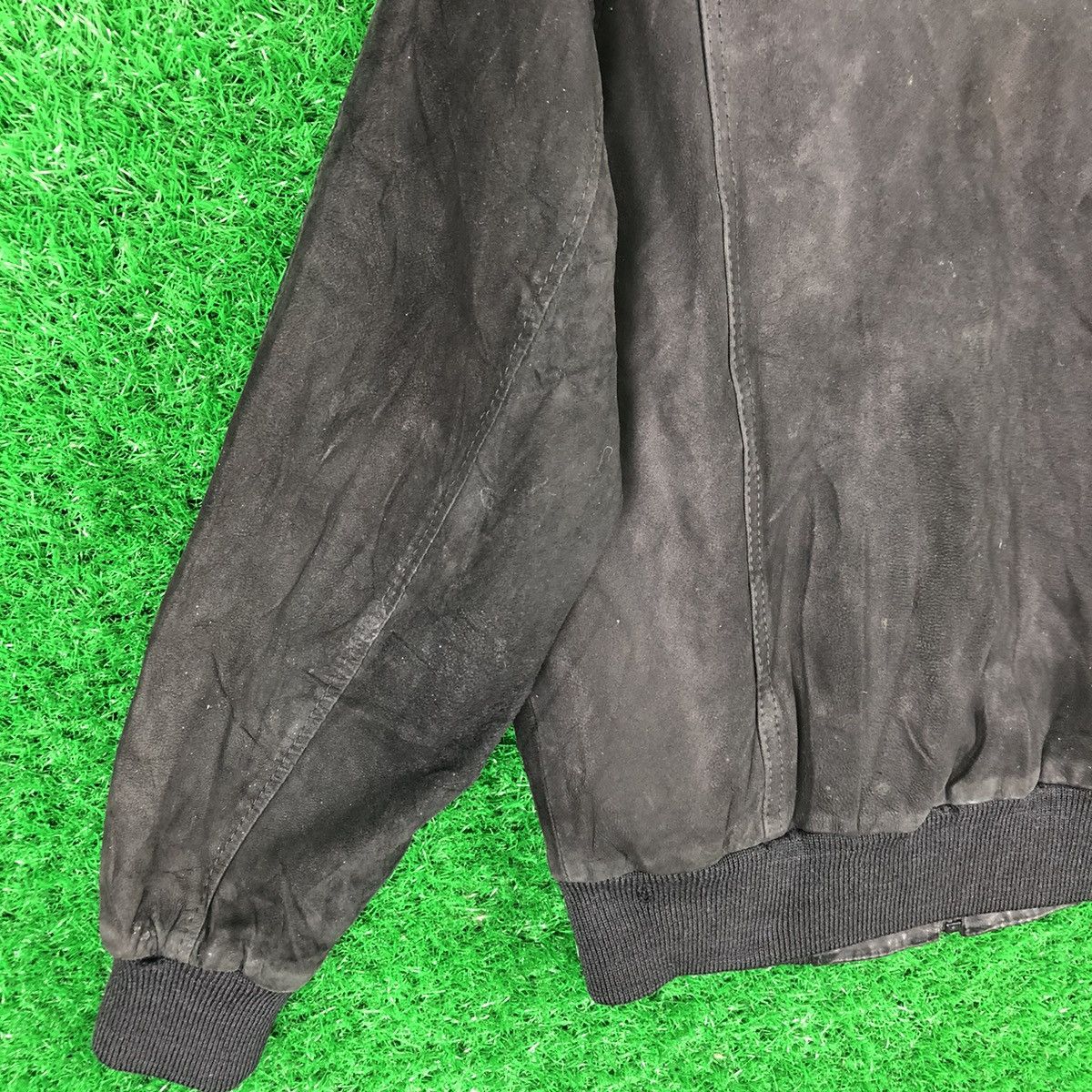 Japanese Brand Vintage 80's Suede Leather Zipper Jacket by Suede Life Size US M / EU 48-50 / 2 - 6 Thumbnail