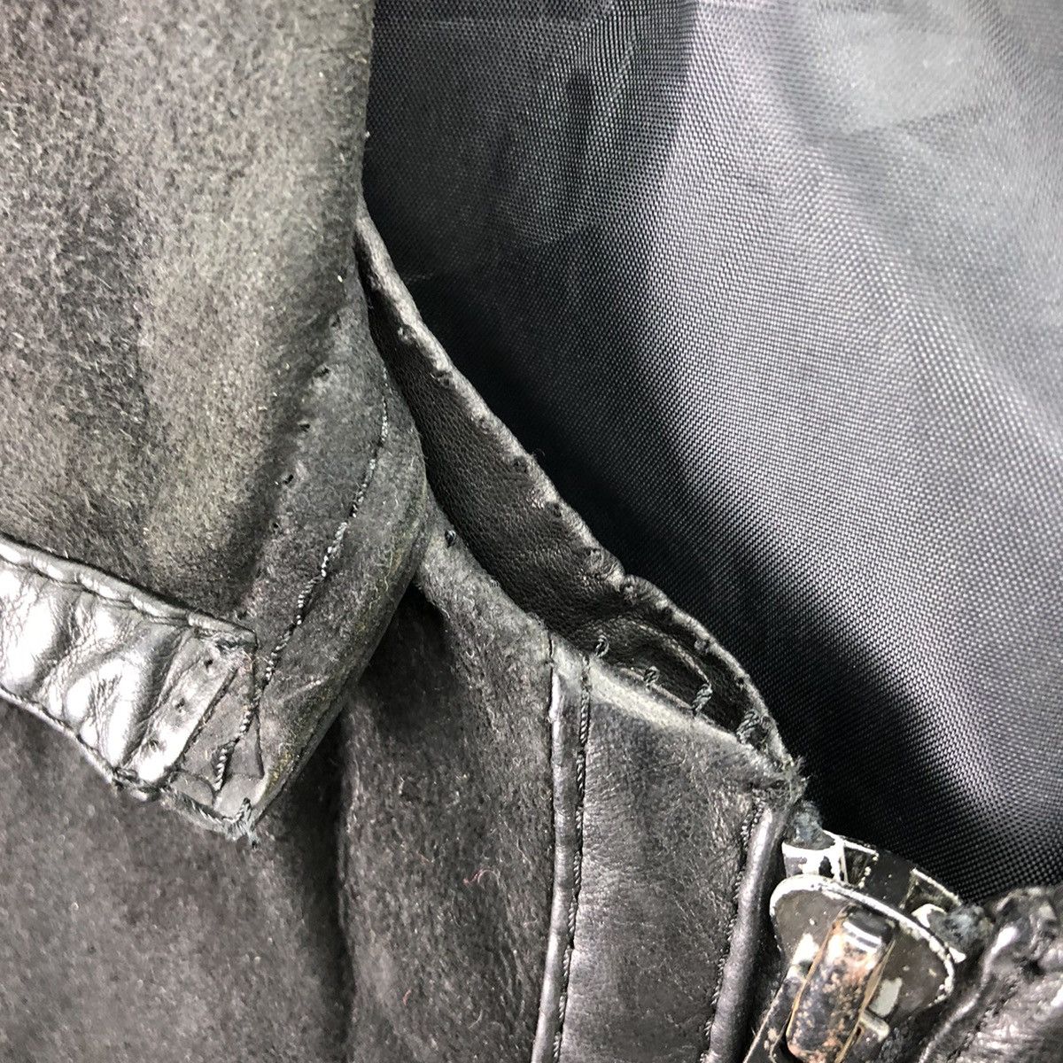Japanese Brand Vintage 80's Suede Leather Zipper Jacket by Suede Life Size US M / EU 48-50 / 2 - 9 Thumbnail