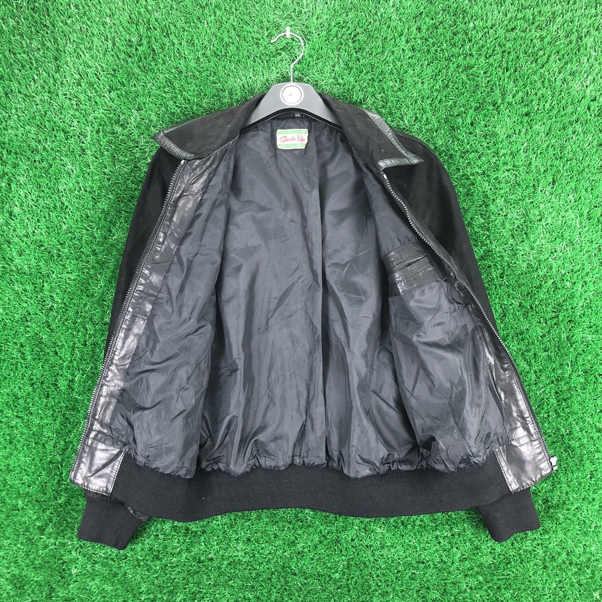 Japanese Brand Vintage 80's Suede Leather Zipper Jacket by Suede Life Size US M / EU 48-50 / 2 - 7 Thumbnail