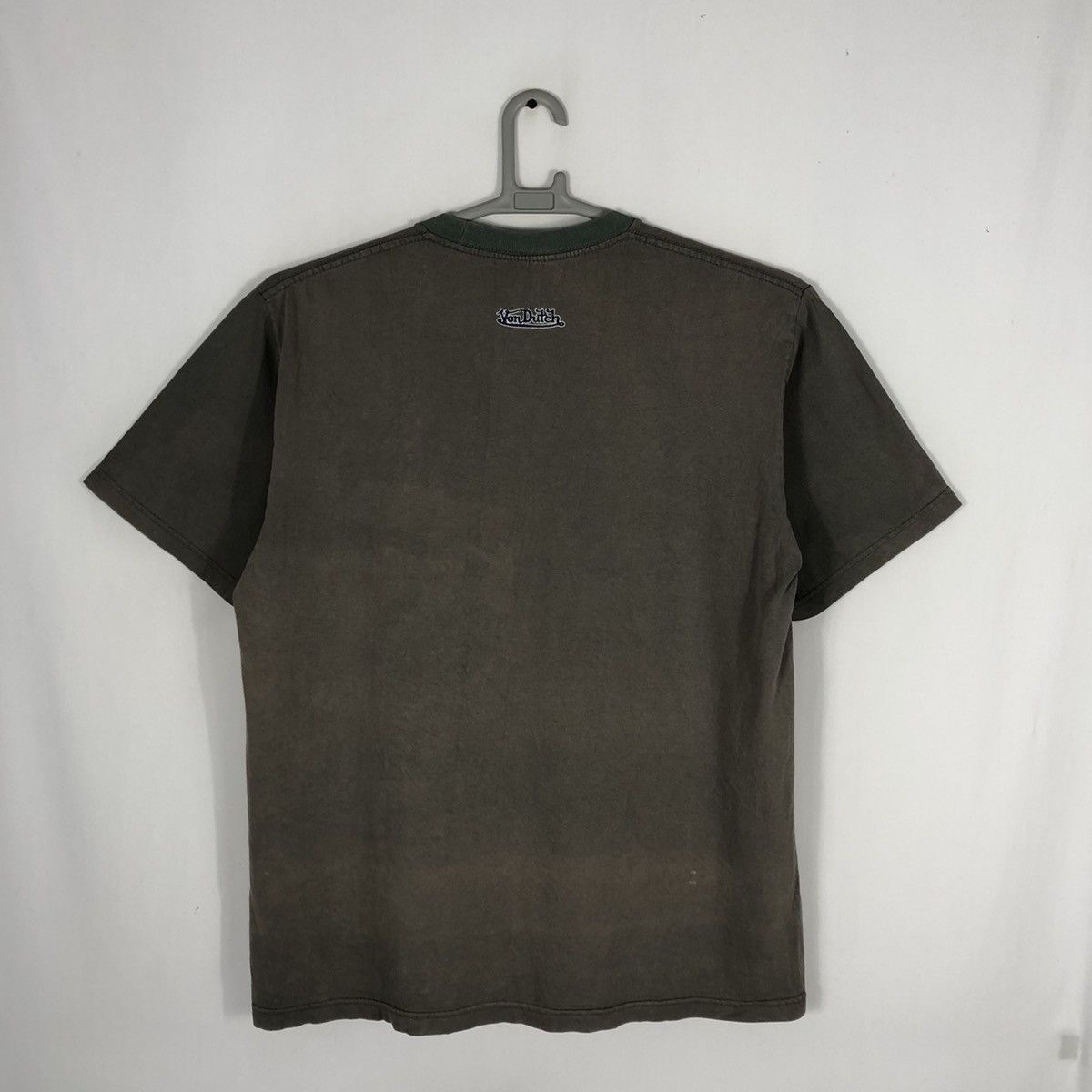 Vintage × Von Dutch 🔥Thrash🔥90s Von Dutch Velvet Big Spellout Sun Faded Tee Size US L / EU 52-54 / 3 - 5 Thumbnail