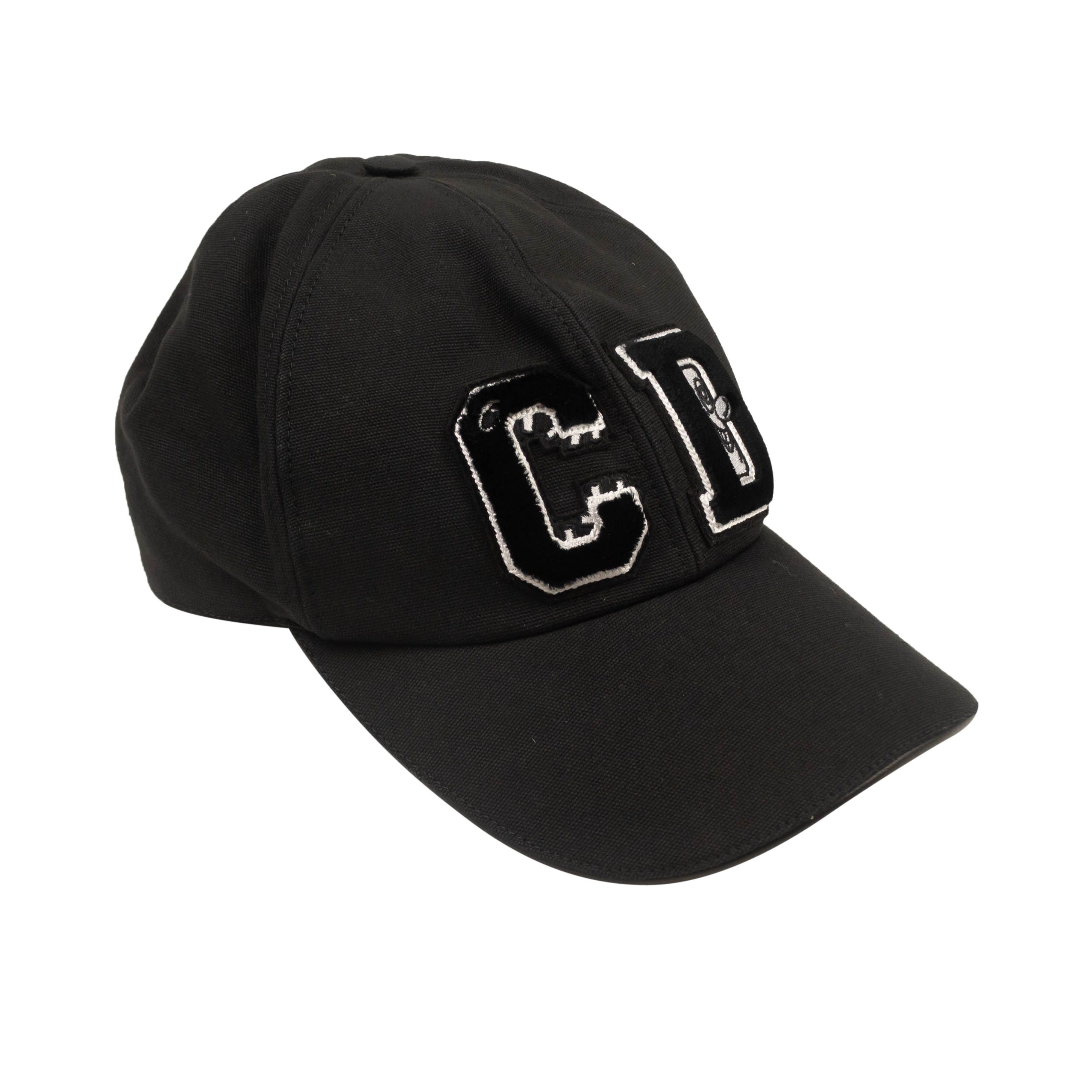 Dior X Kenny Scharf Black Velvet CD Logo Cap Hat Size M Grailed