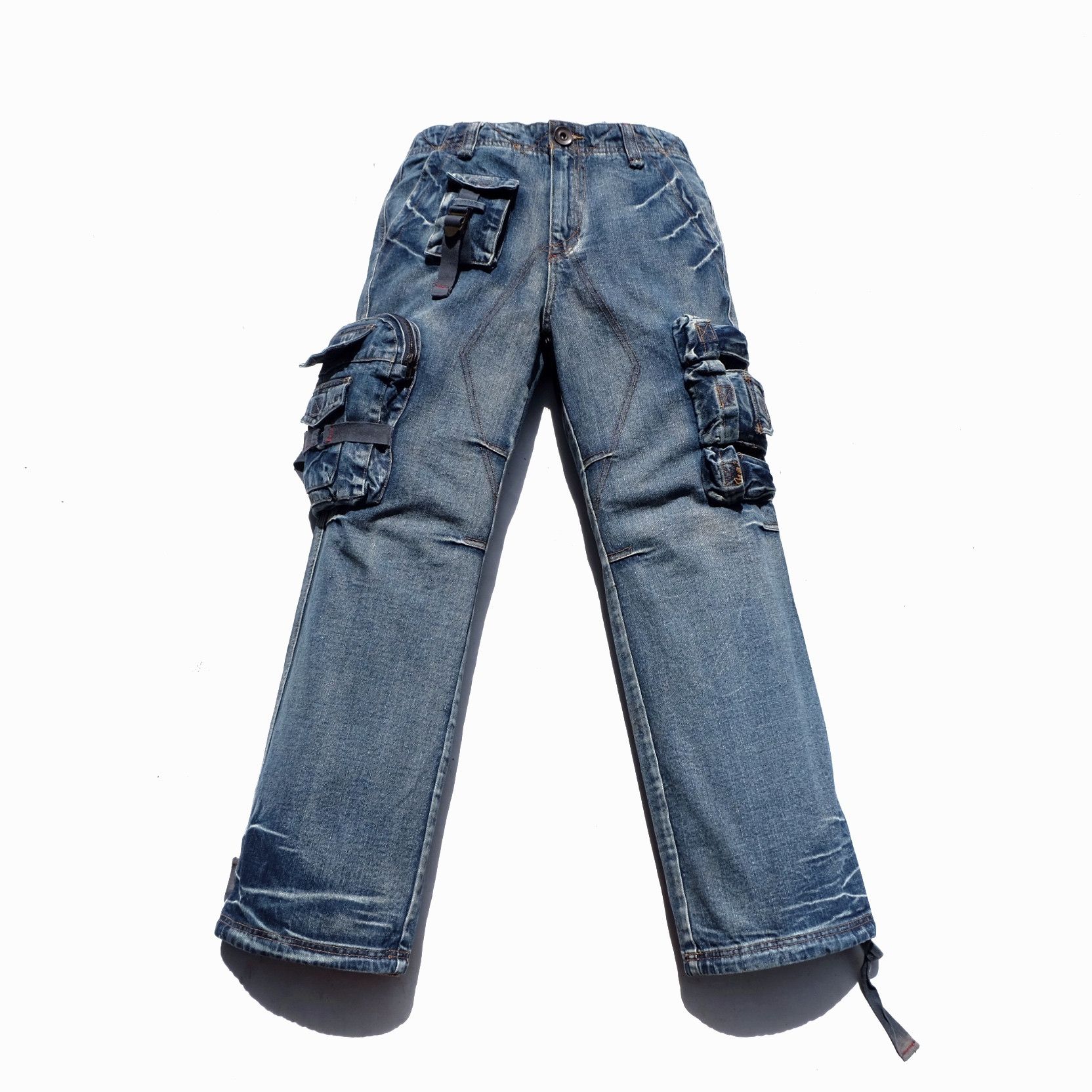 TERA INDUSTRY 3d multipocket cargo jeans