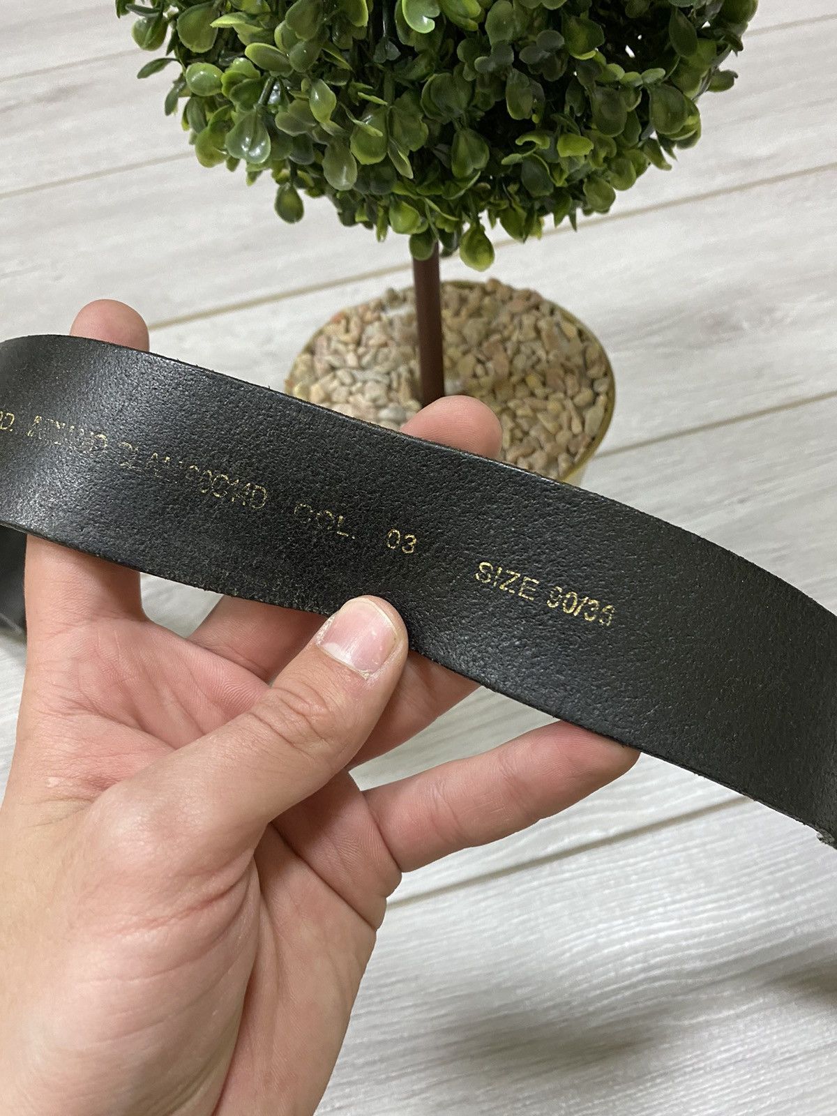 Diesel × Vintage Diesel vintage big pink head buckle leather belt Italy Size 36 - 7 Thumbnail