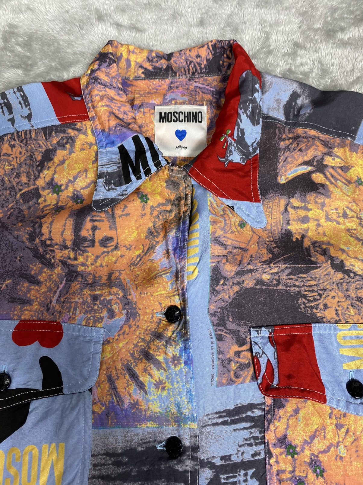 Moschino Vintage Moschino Rayon Button up Size M / US 6-8 / IT 42-44 - 8 Thumbnail