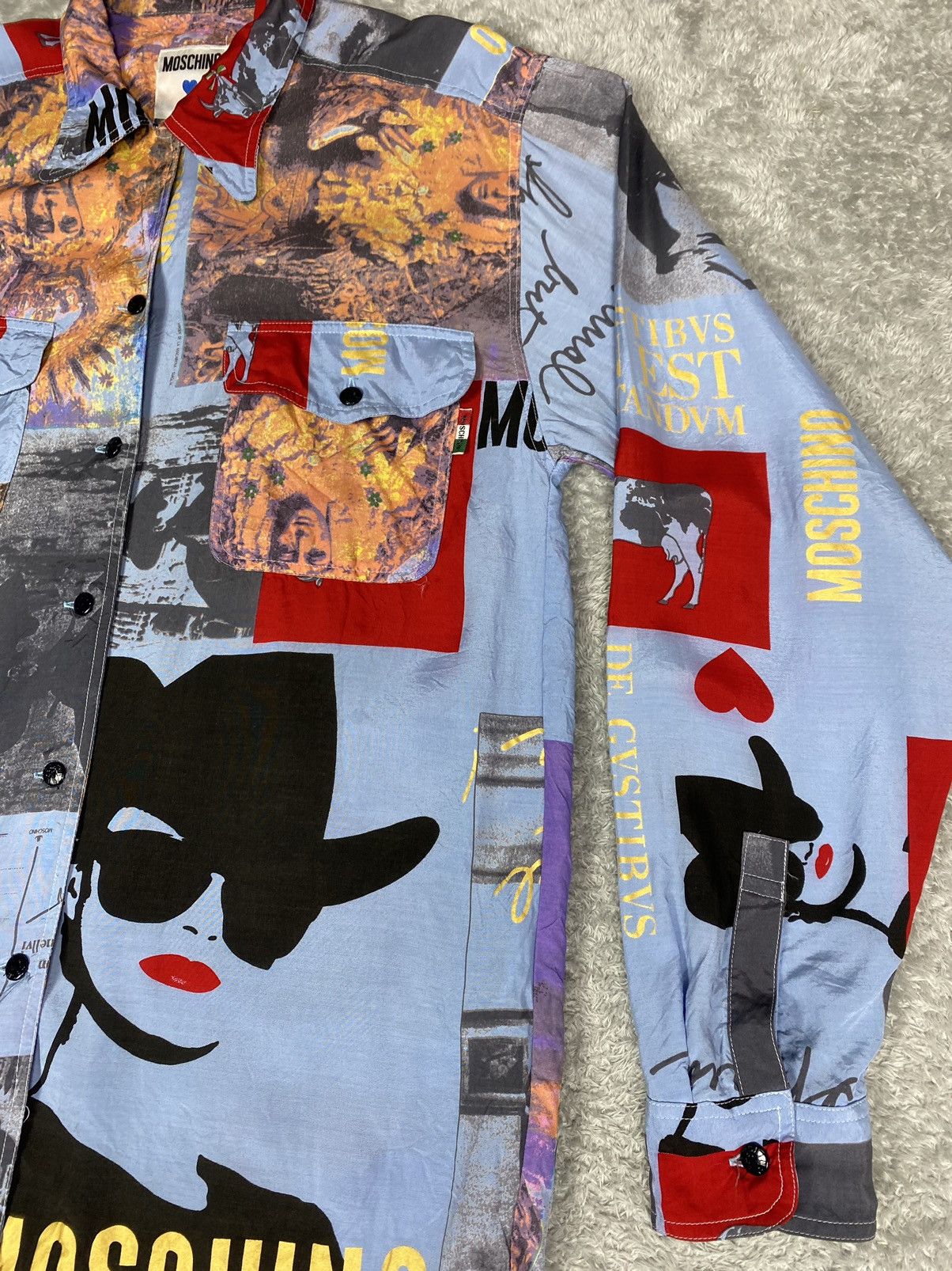 Moschino Vintage Moschino Rayon Button up Size M / US 6-8 / IT 42-44 - 5 Thumbnail