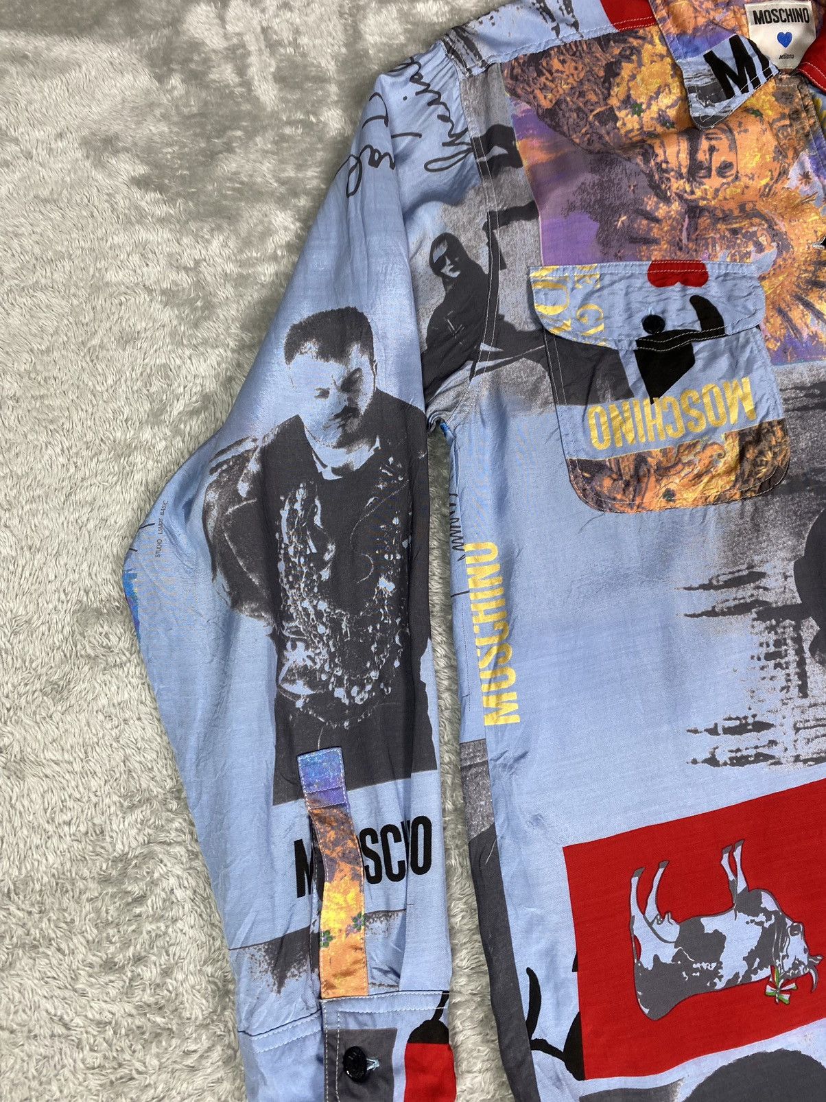 Moschino Vintage Moschino Rayon Button up Size M / US 6-8 / IT 42-44 - 4 Thumbnail