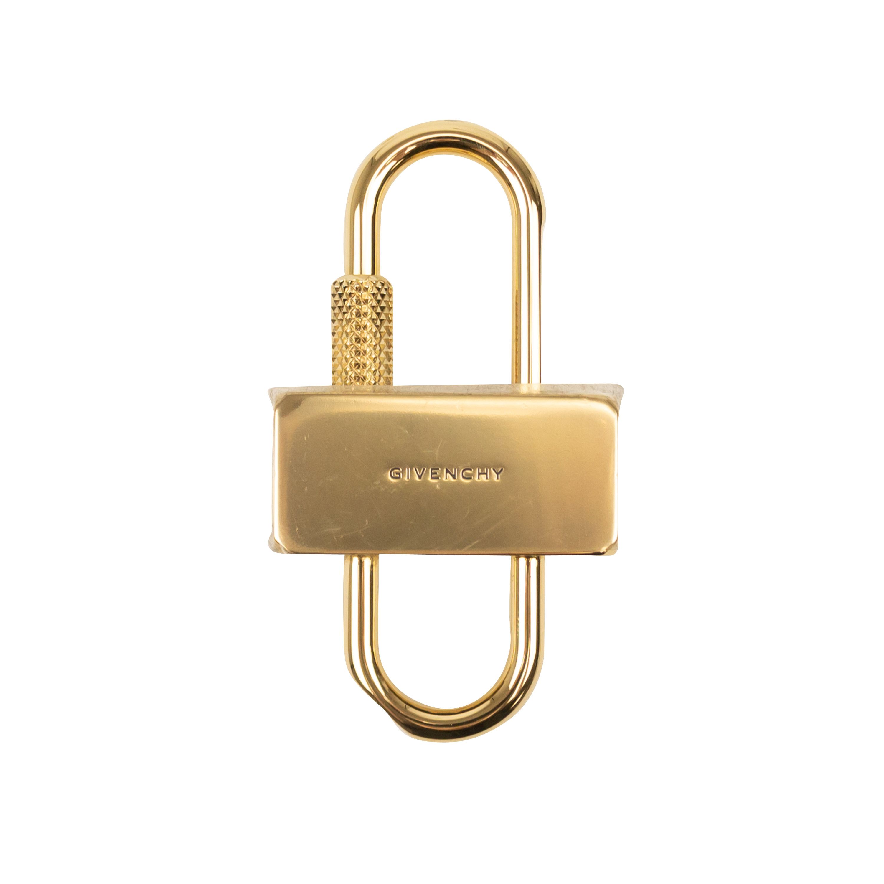 Givenchy 4G Gold U Shaped Padlock Keychain Size OS Size ONE SIZE - 1 Thumbnail