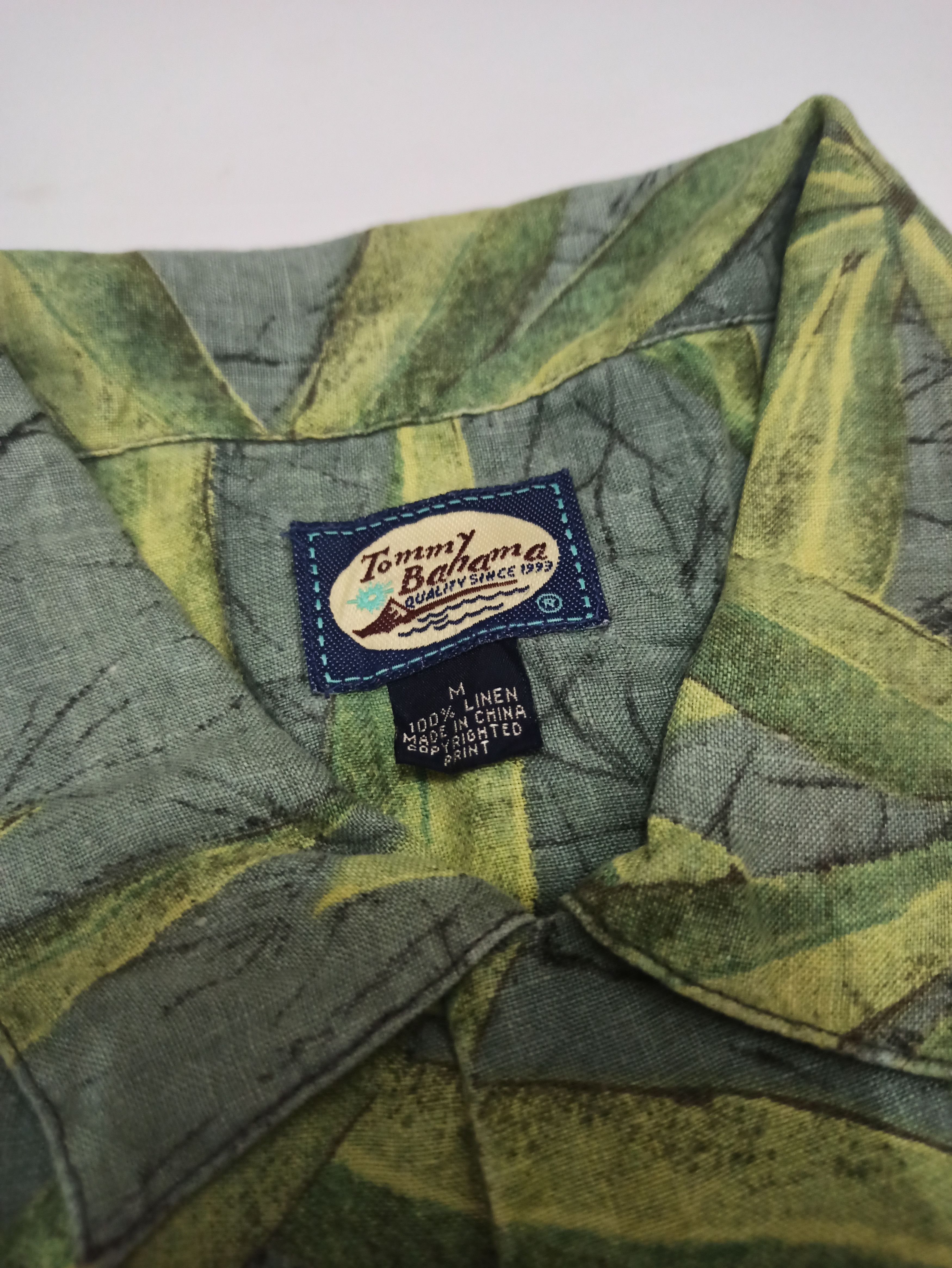 Tommy Bahama Tommy Bahama Iconic Love Bird Floral Linen Hawaiian Shirt Size US M / EU 48-50 / 2 - 5 Thumbnail