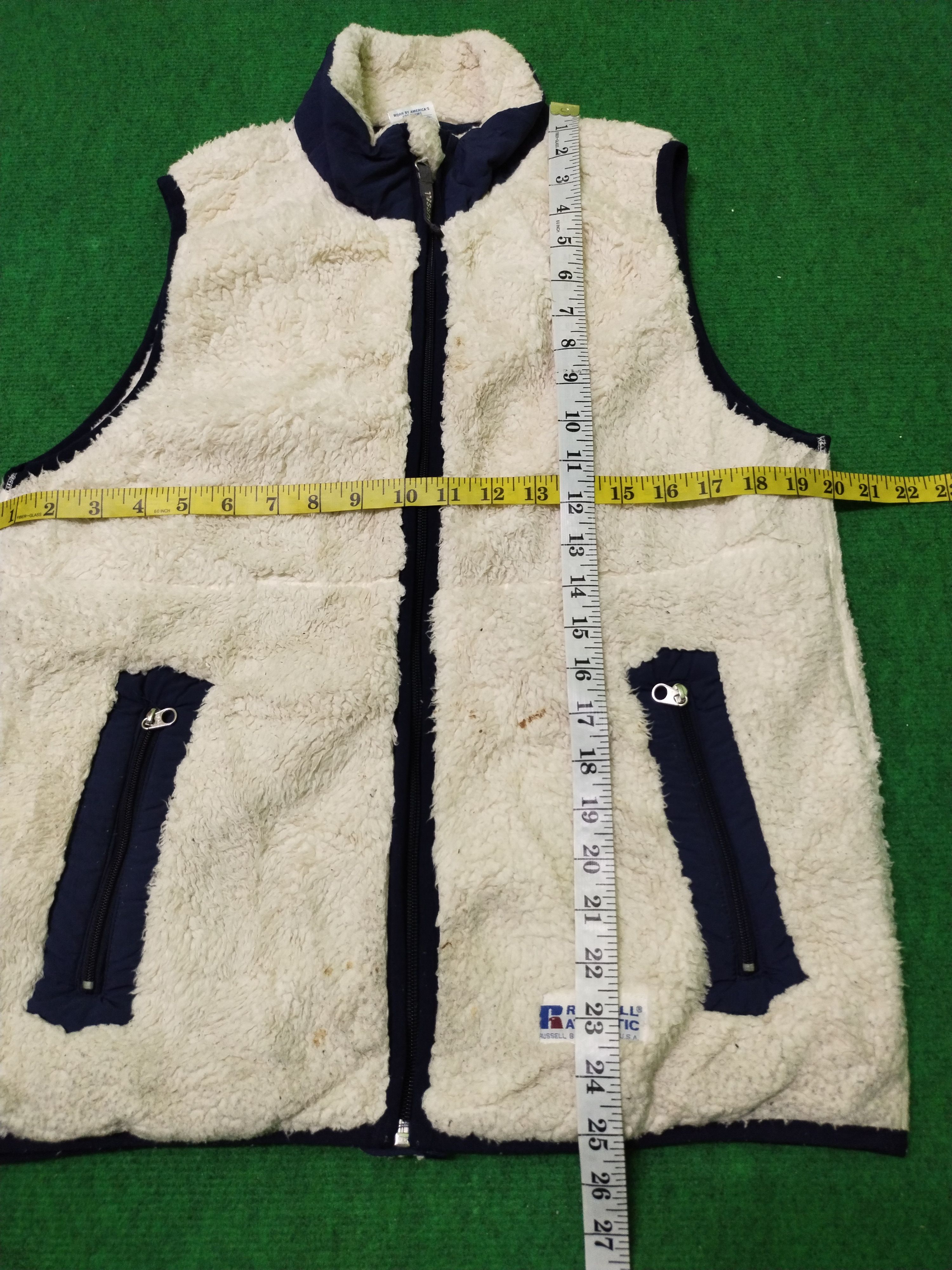 Russell Athletic × Vintage Vintage Russell Athletic Vest Zipper Fleece Size US M / EU 48-50 / 2 - 11 Thumbnail