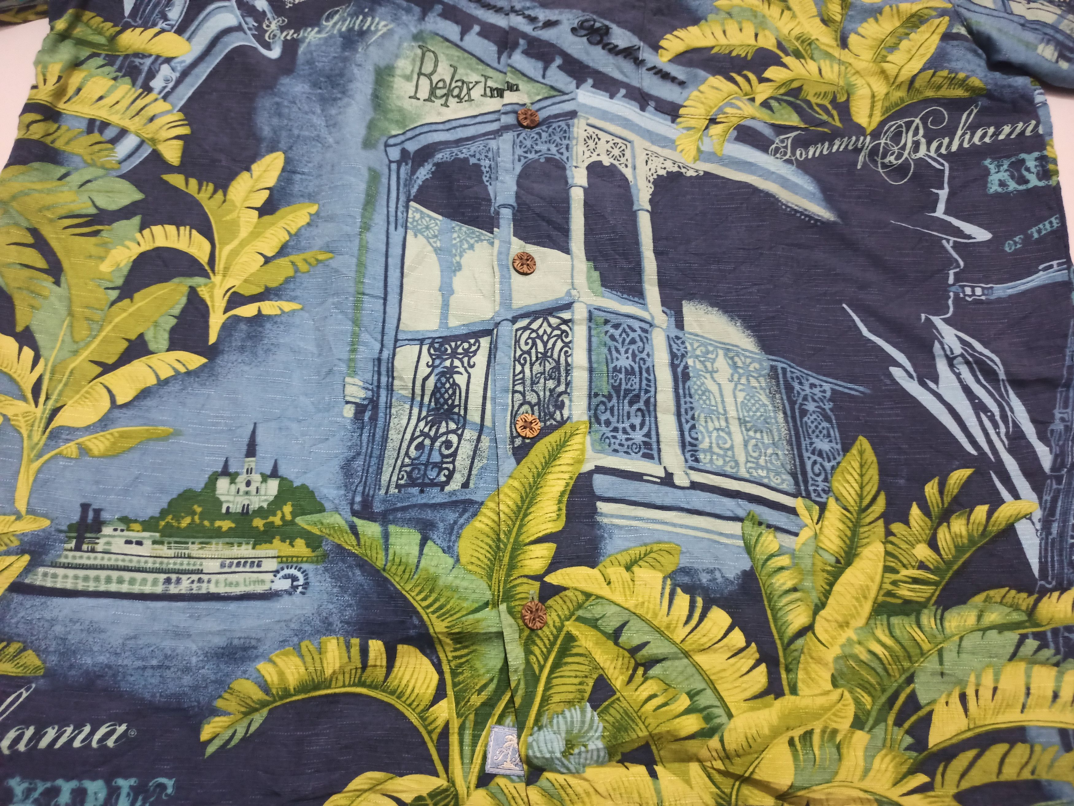 Tommy Bahama Tommy Bahama Iconic King of the Blues Music Hawaiian Shirt Size US M / EU 48-50 / 2 - 4 Thumbnail