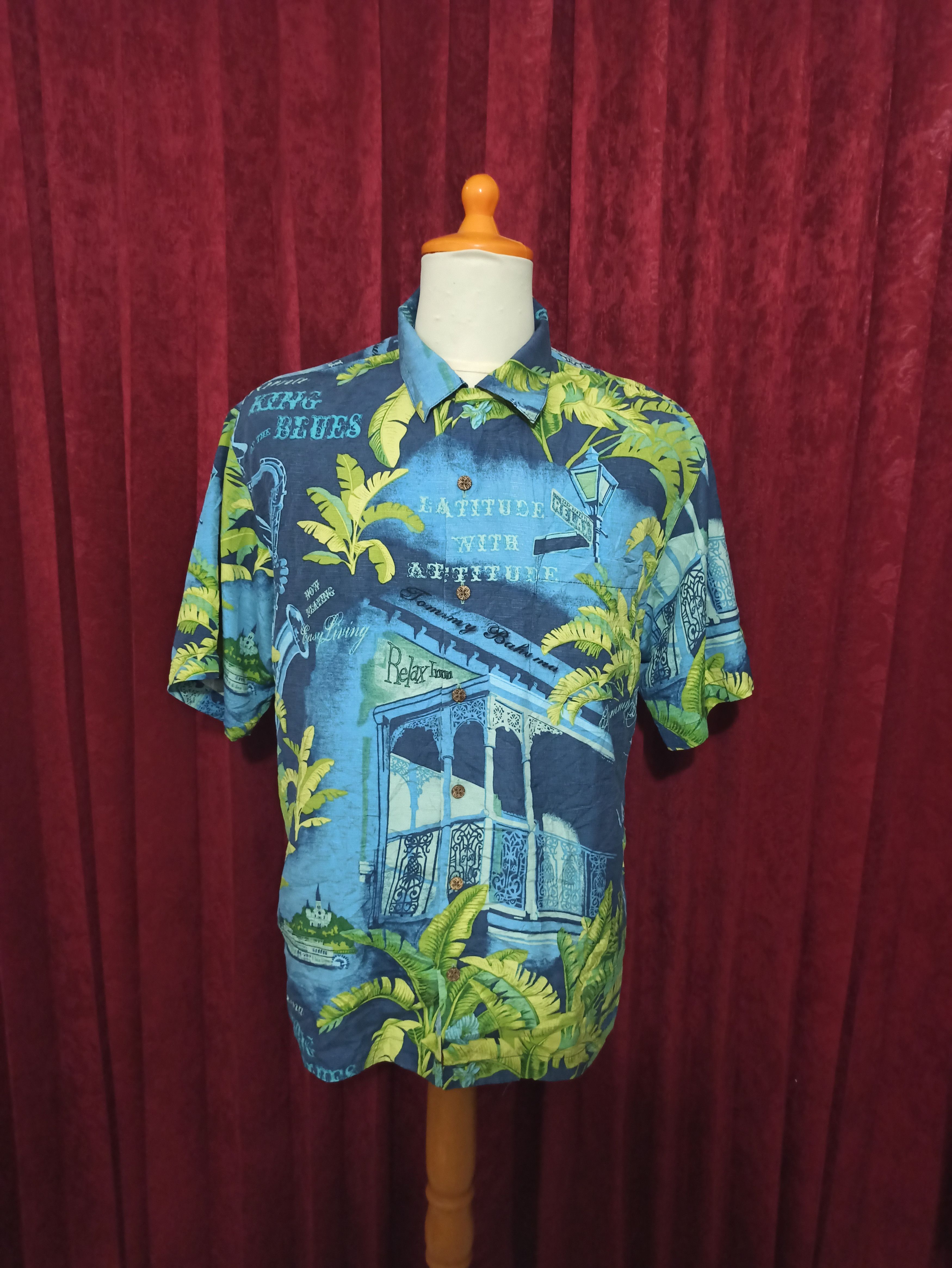 Tommy Bahama Tommy Bahama Iconic King of the Blues Music Hawaiian Shirt Size US M / EU 48-50 / 2 - 3 Thumbnail