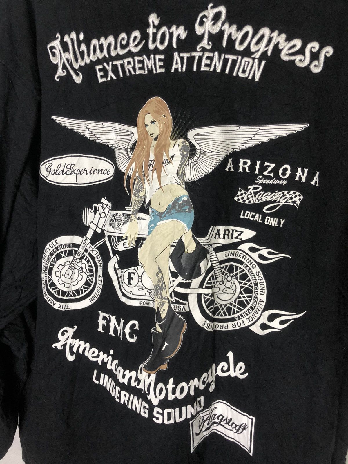 Arizona Jean Co. Flagstaff Arizona American Motorcycle rare print OVERSIZED Size US XXL / EU 58 / 5 - 3 Thumbnail