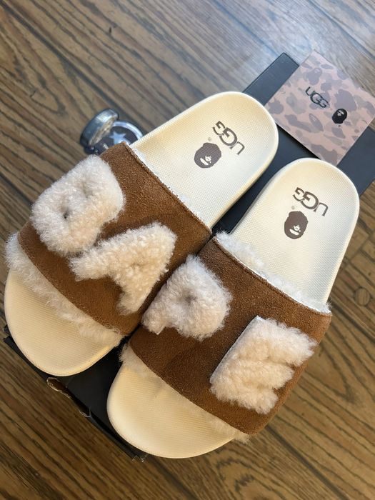 Uggs on sale bape slides