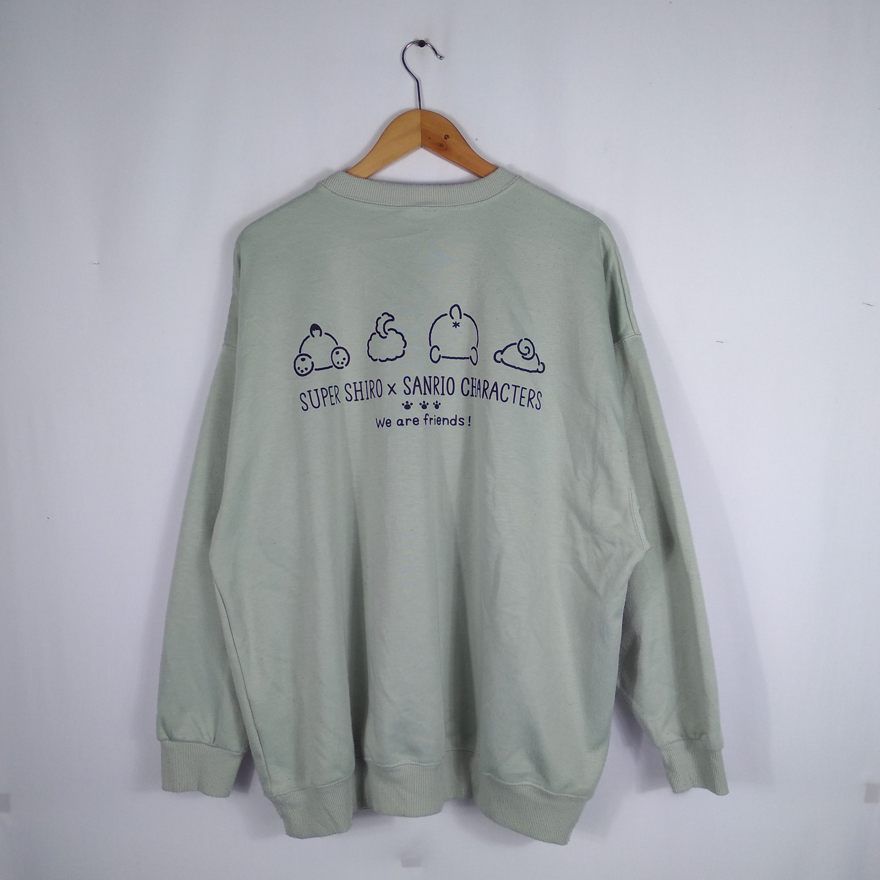 Anime Vintage Super Shiro Character Big Print Sweatshirt Size US XL / EU 56 / 4 - 1 Thumbnail