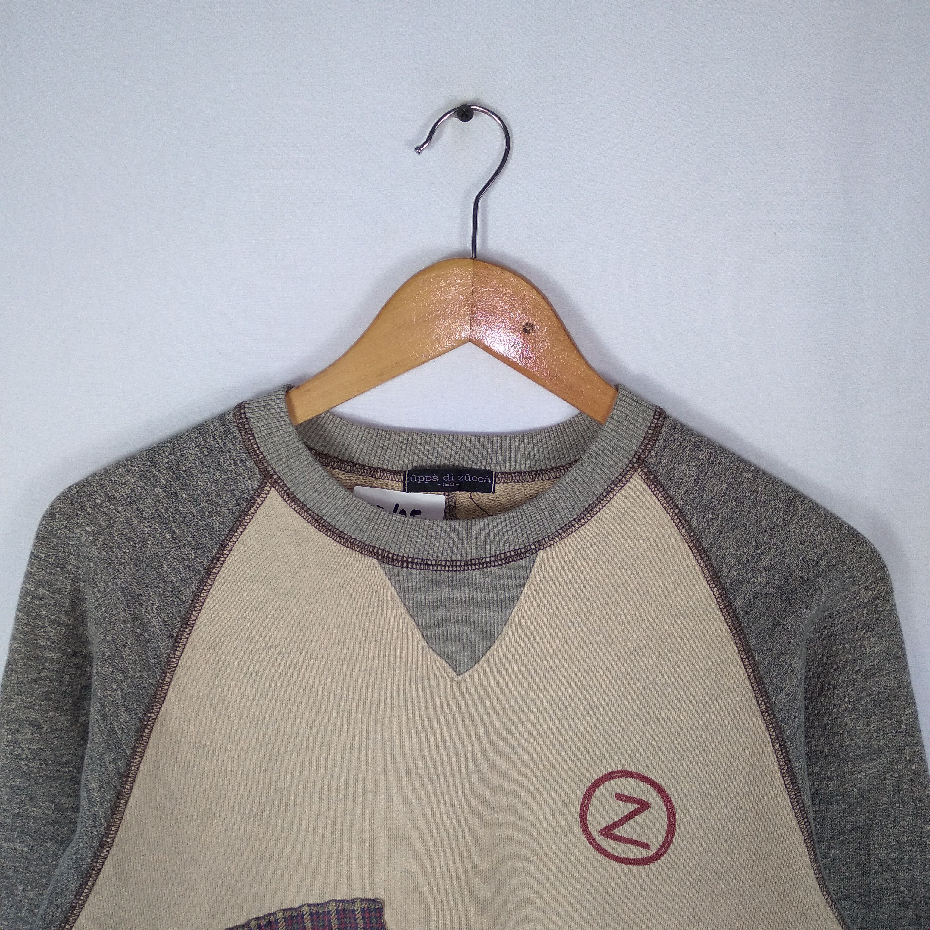 CABANE de ZUCCa × Japanese Brand × Vintage Vintage Zuppa Di Zucca Crewneck Patchwork Sweatshirts Size US XS / EU 42 / 0 - 2 Thumbnail