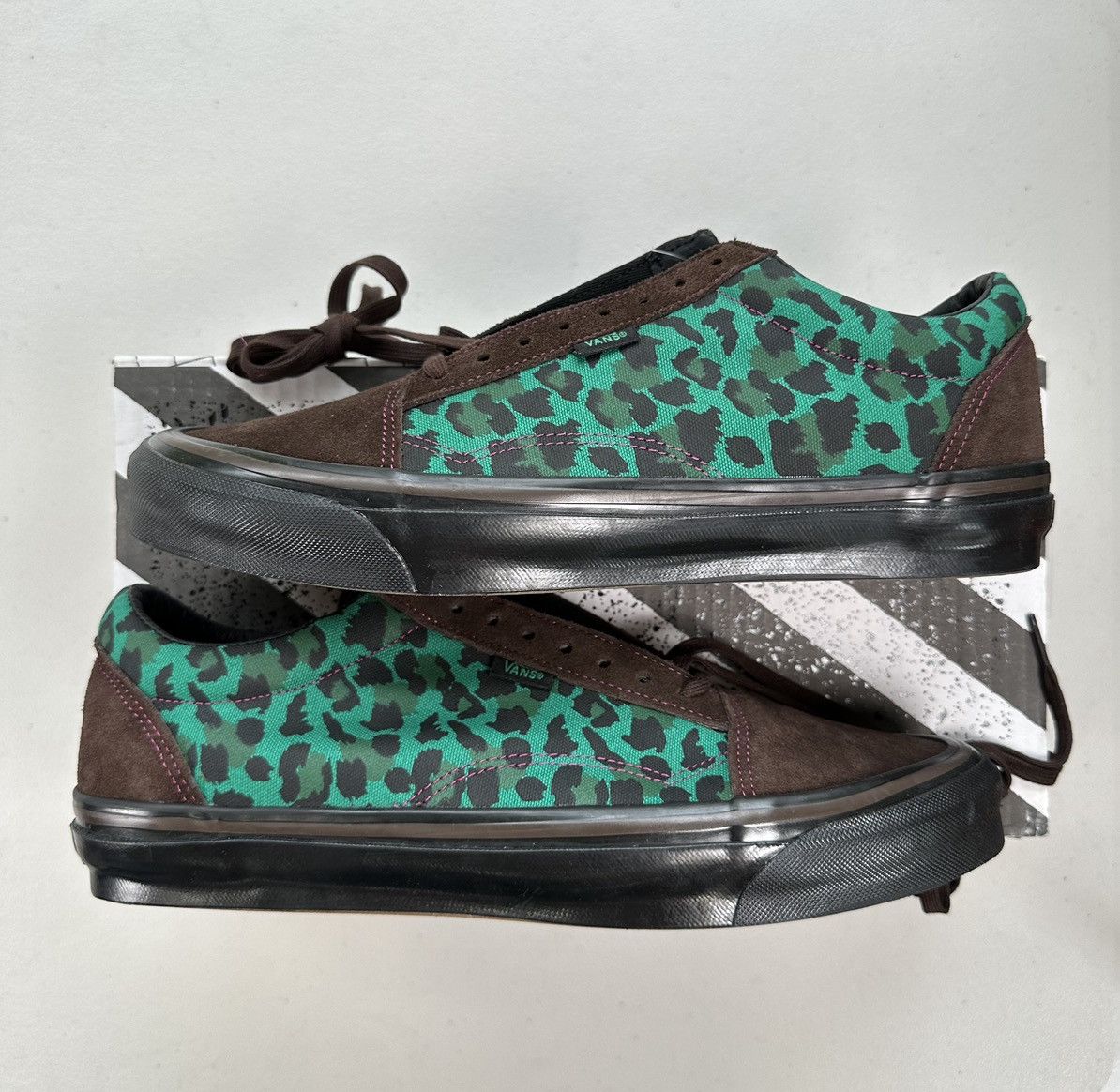 image of Stray Rats Vans Vault Old Skool Brown Green Size 12 Shoes, Men's