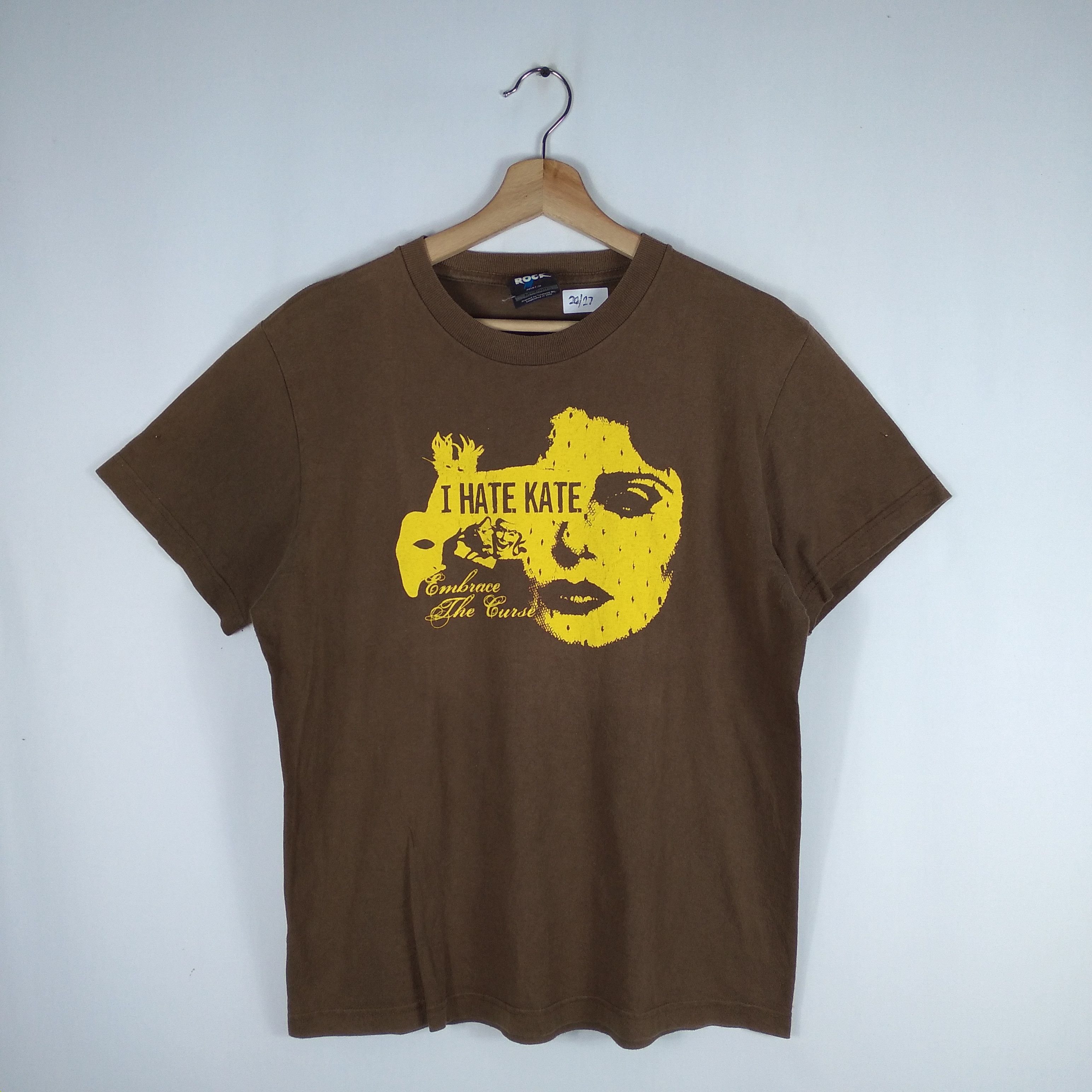 image of Band Tees x Tour Tee Vintage Darling The Thieves Band I Hate Kate Promo Tee in Brown (Size Medium)