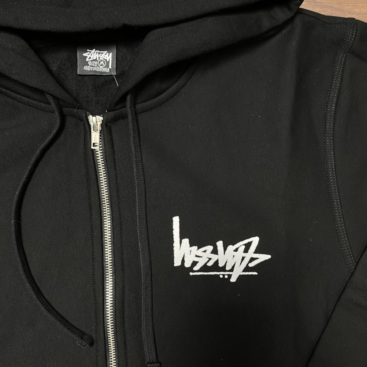 Stussy STUSSY FLIPPED ZIP HOOD - BLACK Size US L / EU 52-54 / 3 - 3 Thumbnail