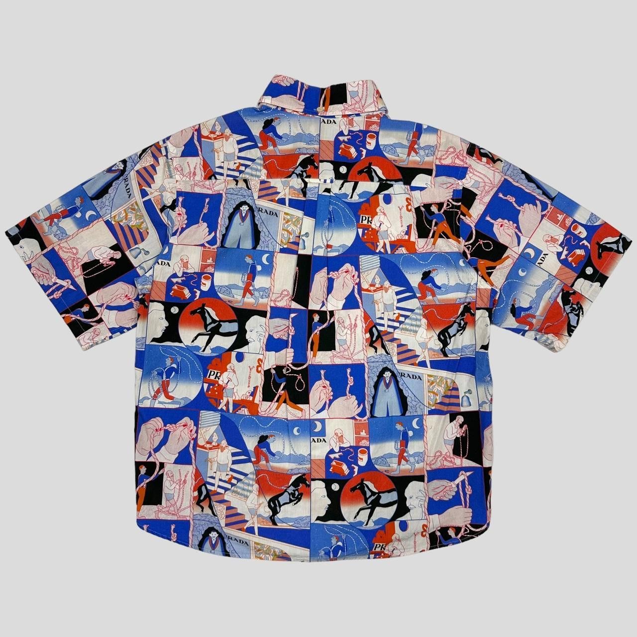 Prada Prada SS17 Rope Print Button Down Shirt - S/M Size US S / EU 44-46 / 1 - 3 Thumbnail