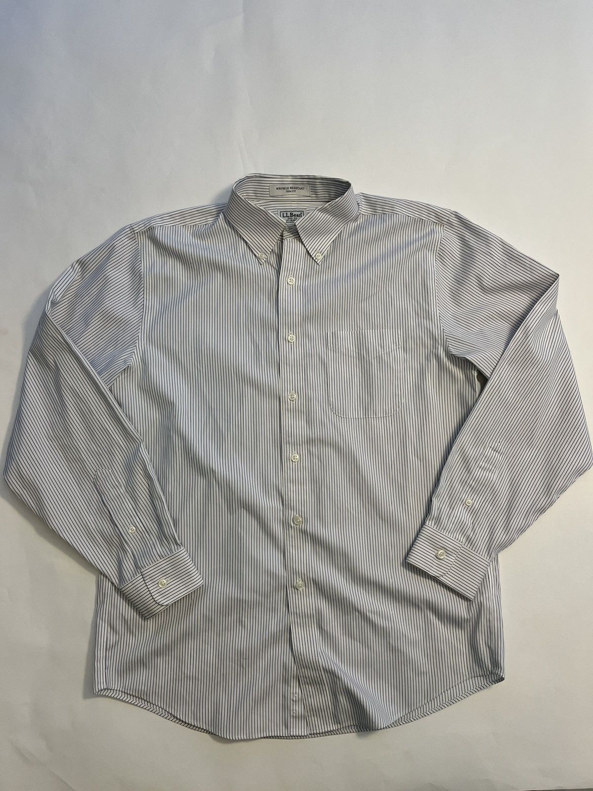 L.L. Bean Y2k L.L.Bean Summer White Dress Shirt Size US M / EU 48-50 / 2 - 1 Thumbnail